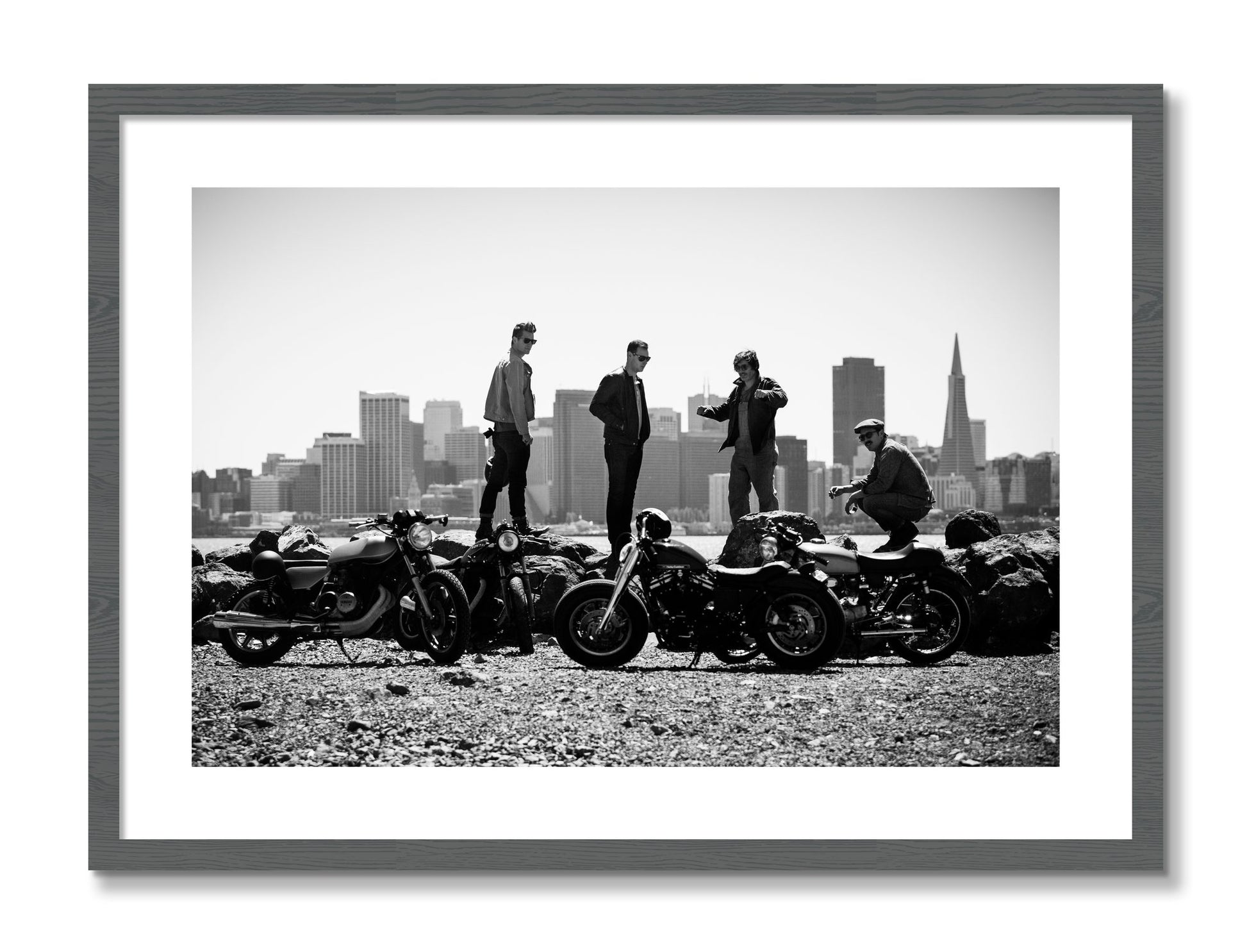 Framed photograph of The Love For Riding by Dylan Ozanich, Grey frame, Borders