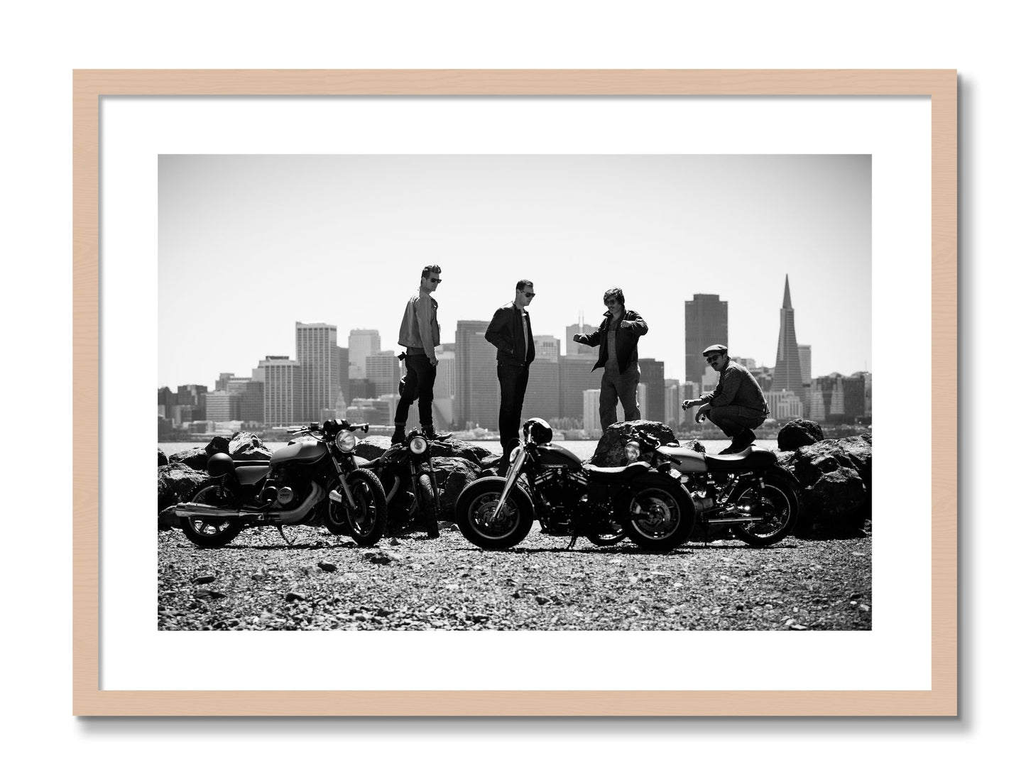 Framed photograph of The Love For Riding by Dylan Ozanich, Maple frame, Borders