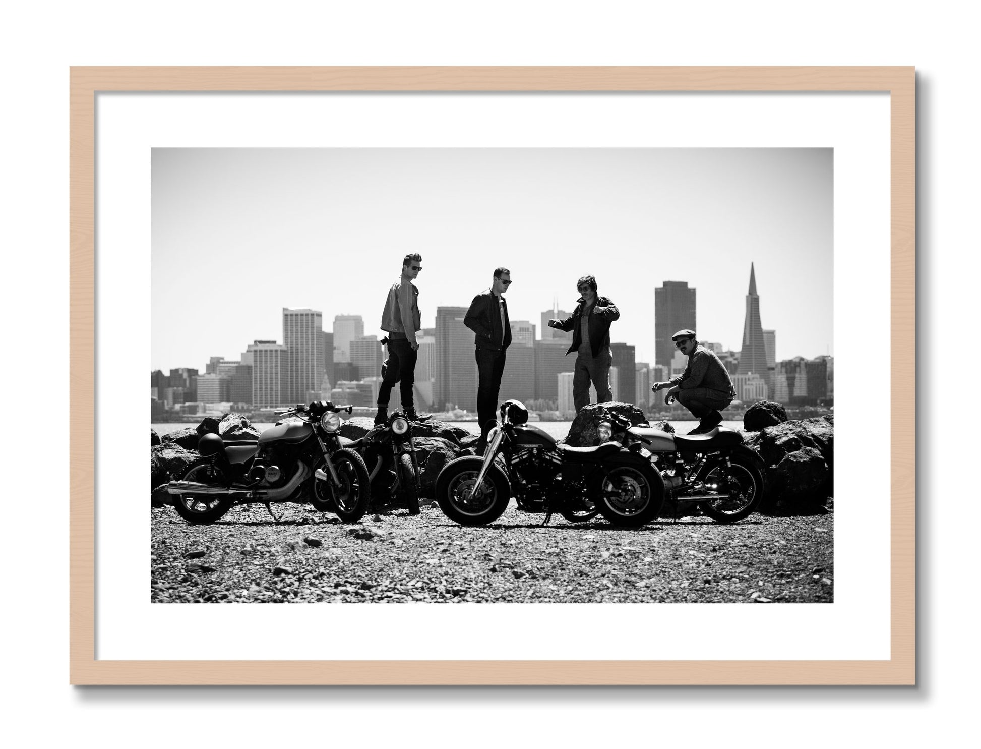Framed photograph of The Love For Riding by Dylan Ozanich, Maple frame, Borders