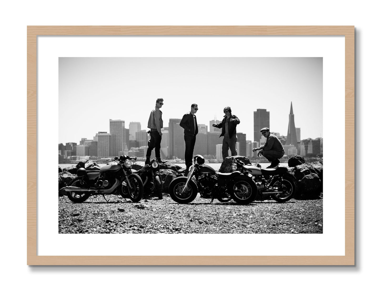 Framed photograph of The Love For Riding by Dylan Ozanich, Oak frame, Borders