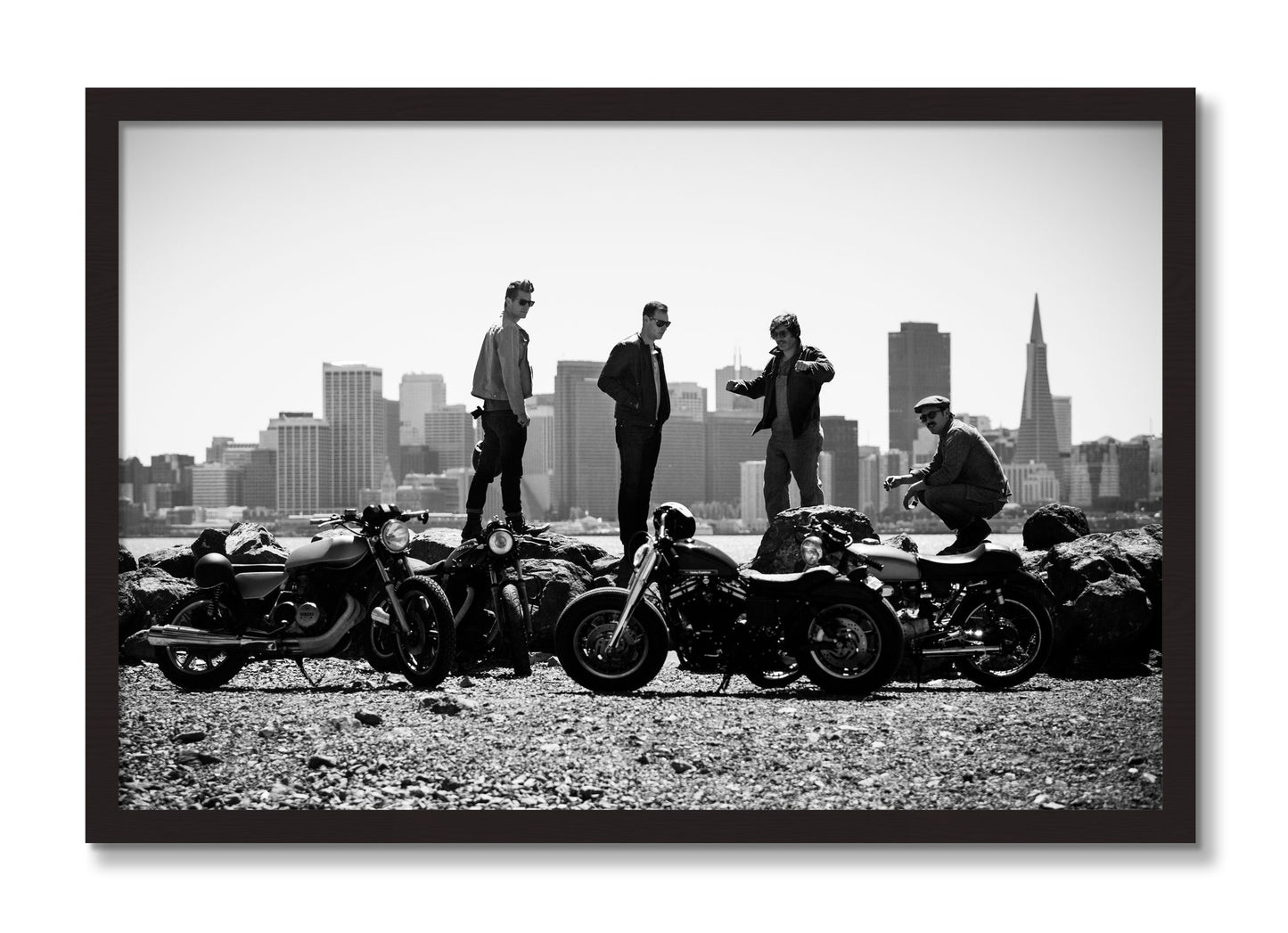Framed photograph of The Love For Riding by Dylan Ozanich, Black Walnut frame, Full Bleed