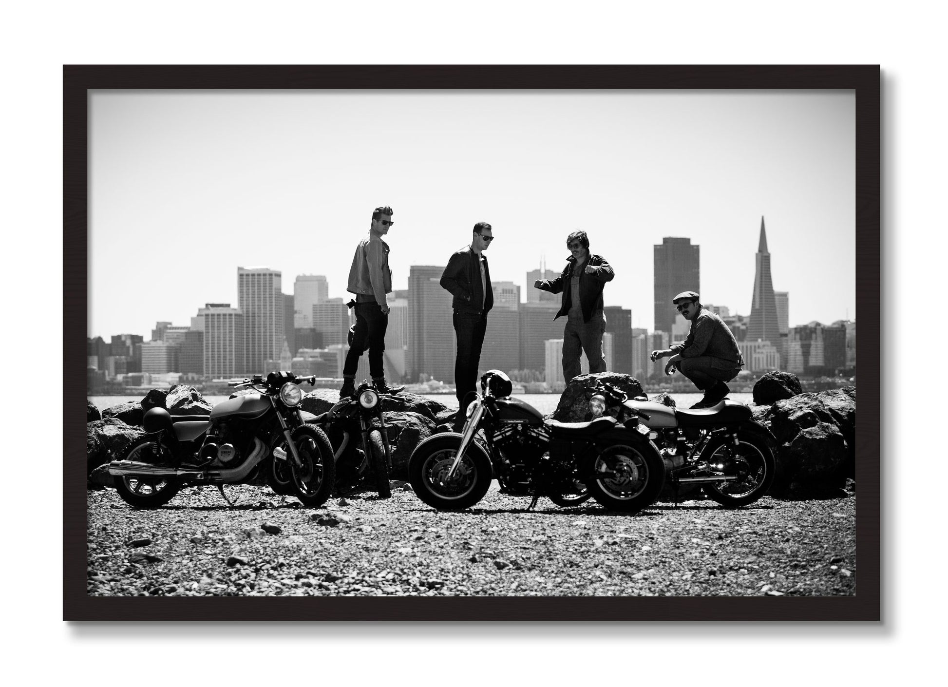 Framed photograph of The Love For Riding by Dylan Ozanich, Black Walnut frame, Full Bleed