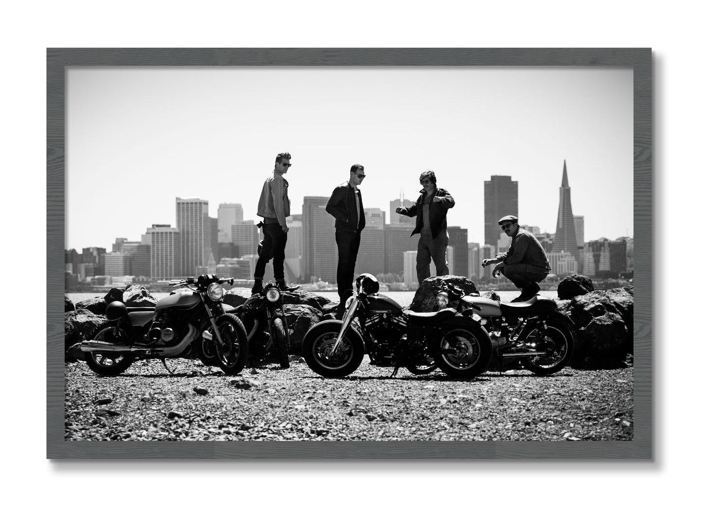 Framed photograph of The Love For Riding by Dylan Ozanich, Grey frame, Full Bleed