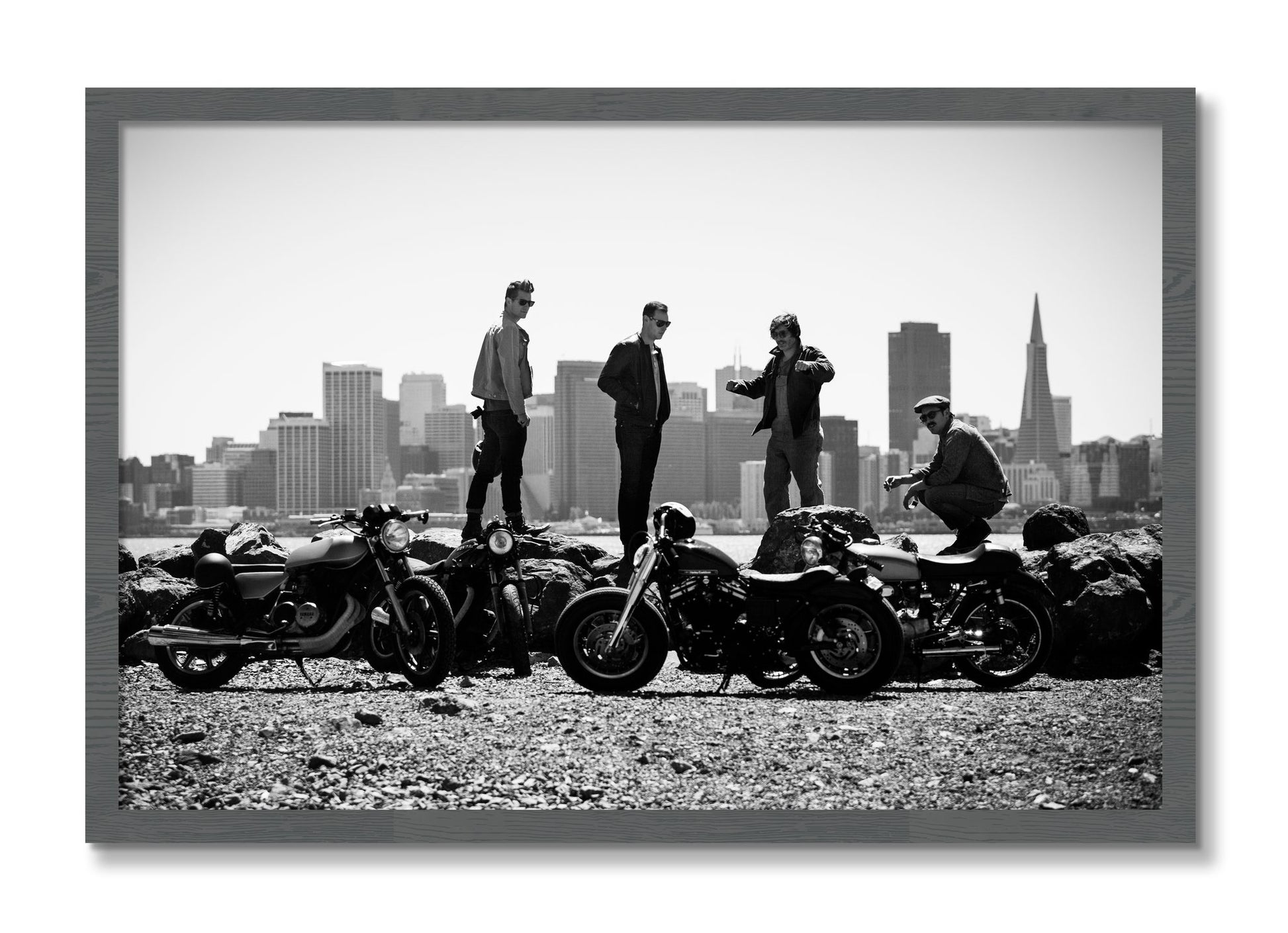 Framed photograph of The Love For Riding by Dylan Ozanich, Grey frame, Full Bleed