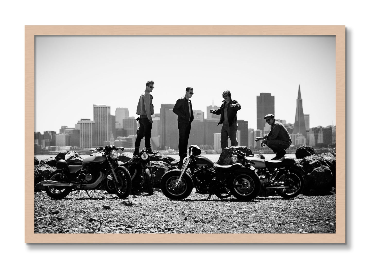 Framed photograph of The Love For Riding by Dylan Ozanich, Maple frame, Full Bleed