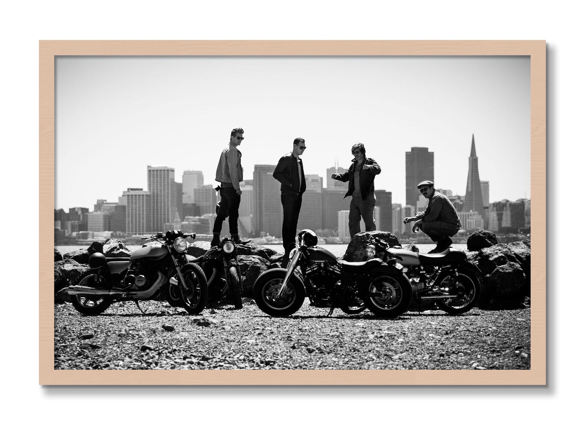 Framed photograph of The Love For Riding by Dylan Ozanich, Maple frame, Full Bleed