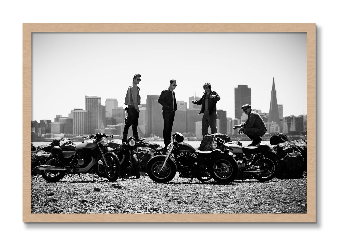 Framed photograph of The Love For Riding by Dylan Ozanich, Oak frame, Full Bleed