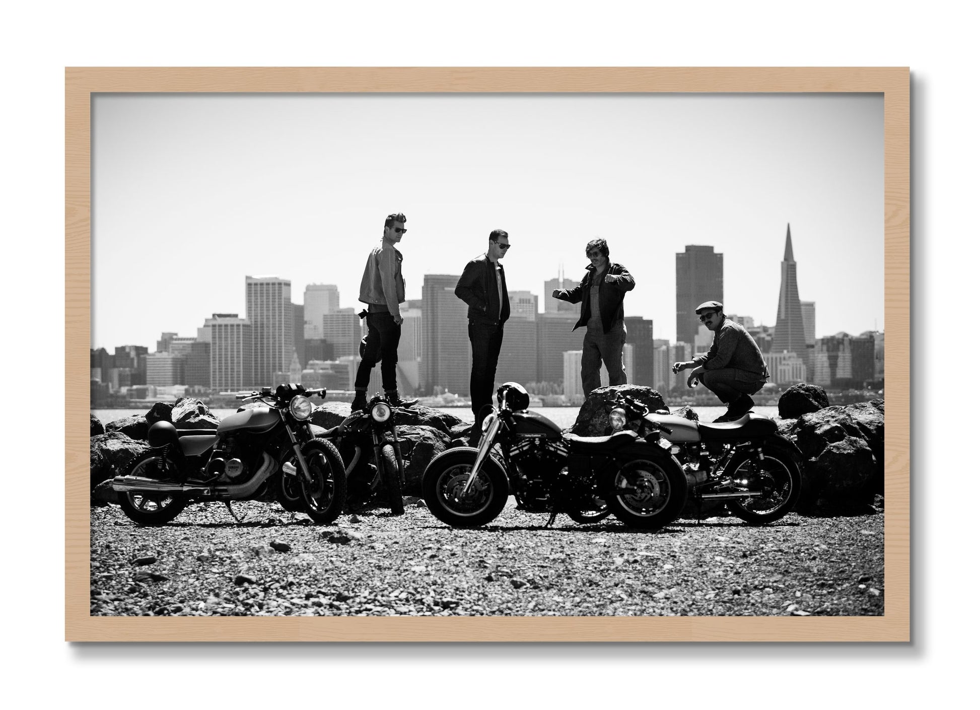 Framed photograph of The Love For Riding by Dylan Ozanich, Oak frame, Full Bleed