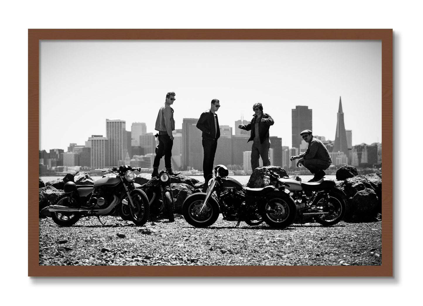 Framed photograph of The Love For Riding by Dylan Ozanich, Walnut frame, Full Bleed