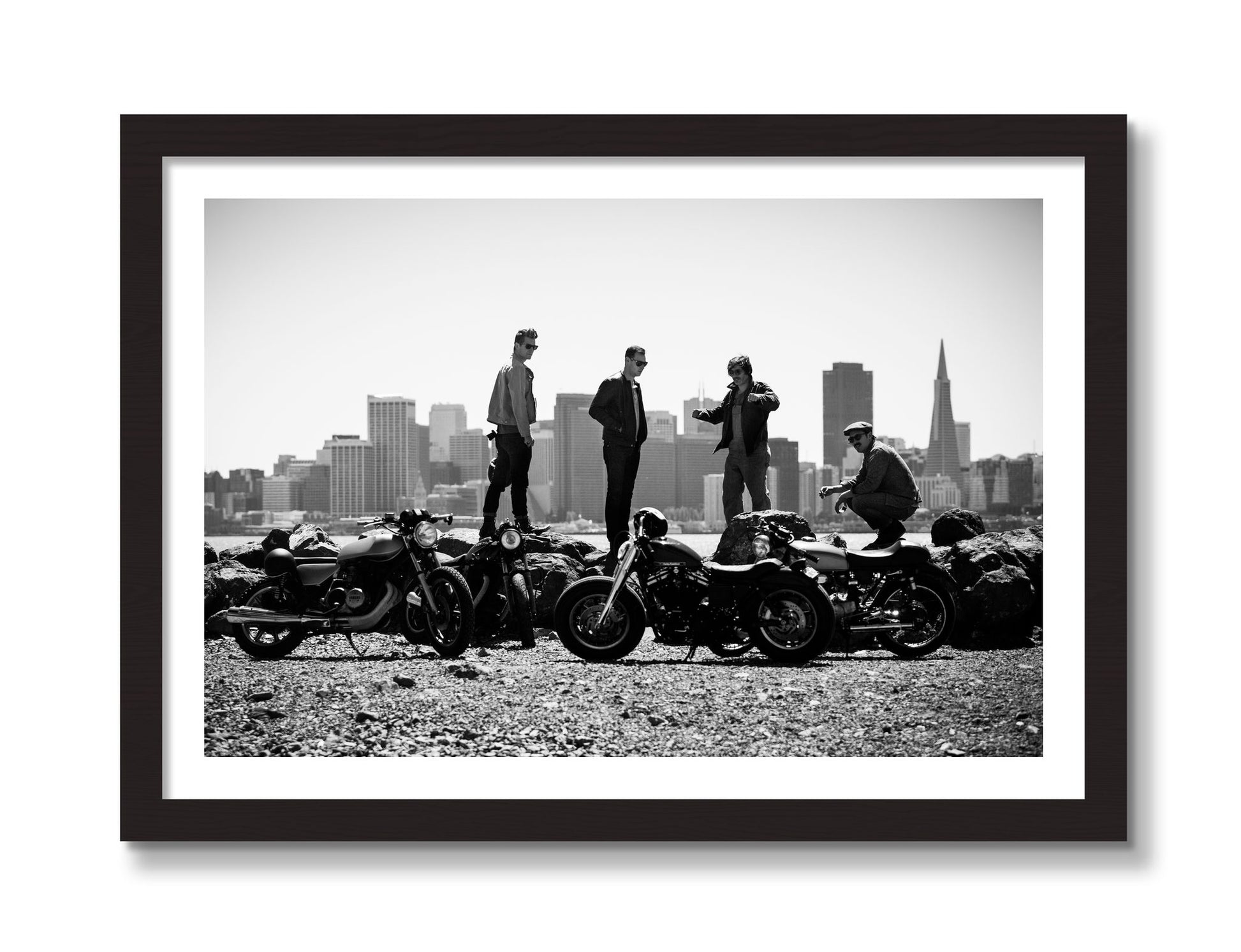 Framed photograph of The Love For Riding by Dylan Ozanich, Black frame, Borders