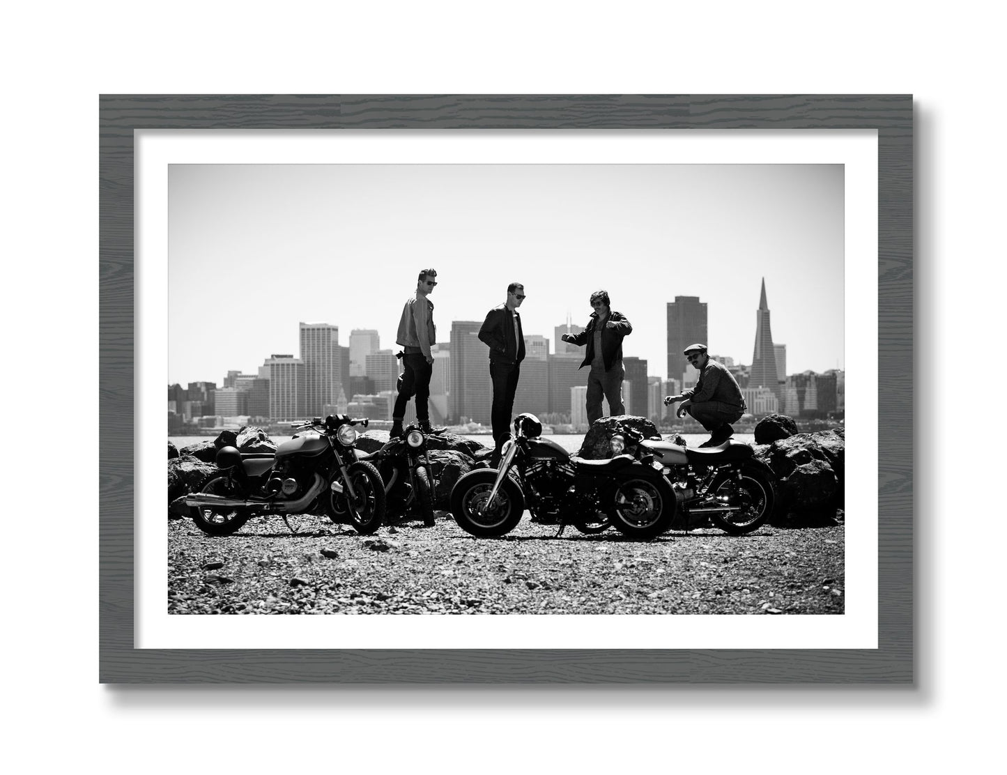 Framed photograph of The Love For Riding by Dylan Ozanich, Grey frame, Borders