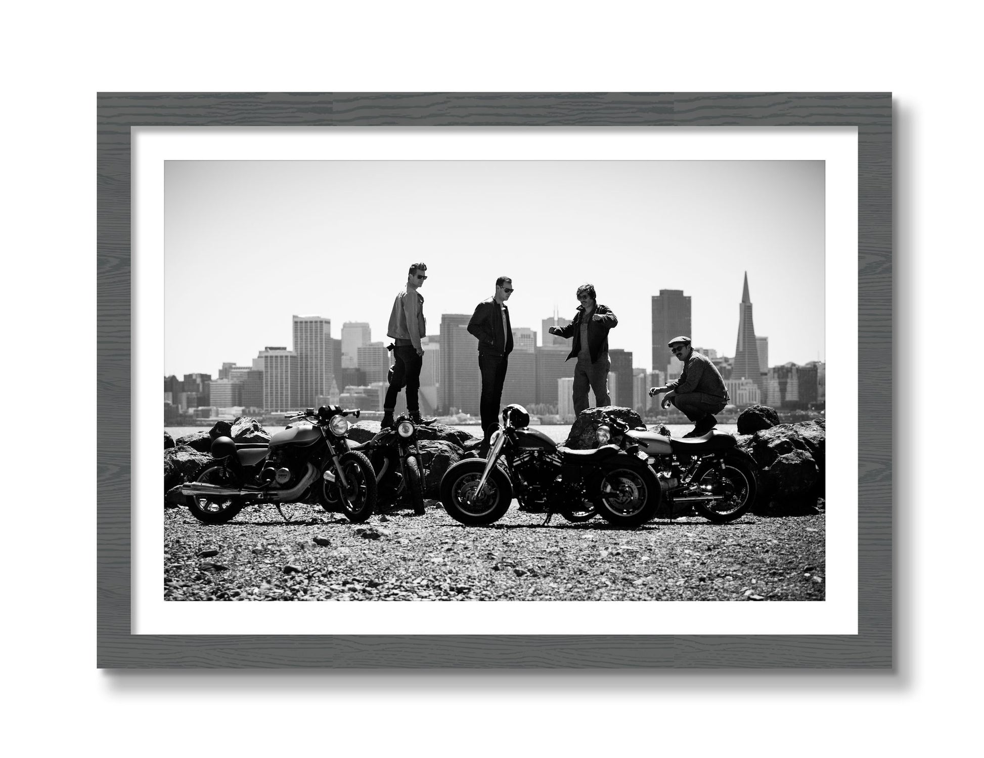 Framed photograph of The Love For Riding by Dylan Ozanich, Grey frame, Borders