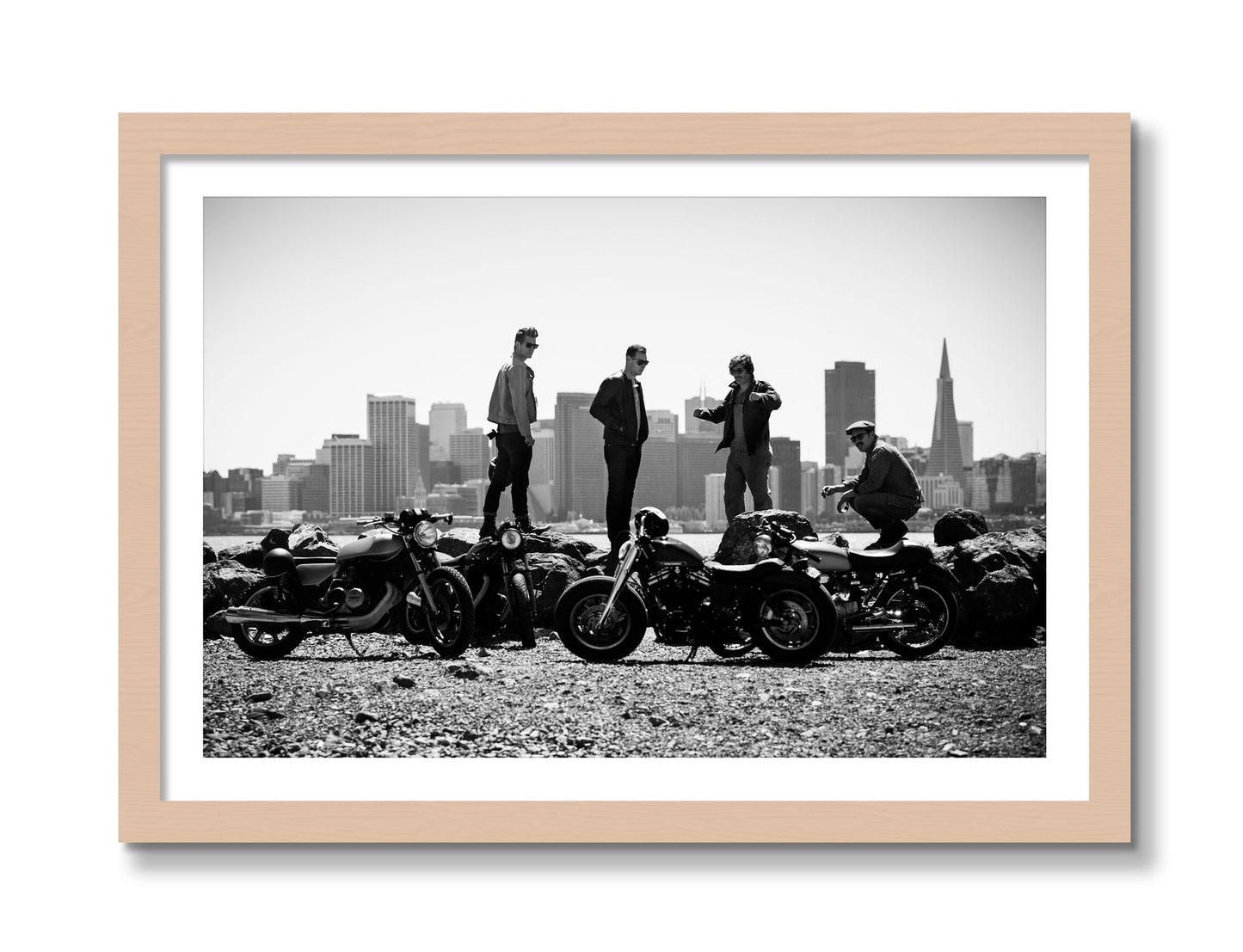 Framed photograph of The Love For Riding by Dylan Ozanich, Maple frame, Borders