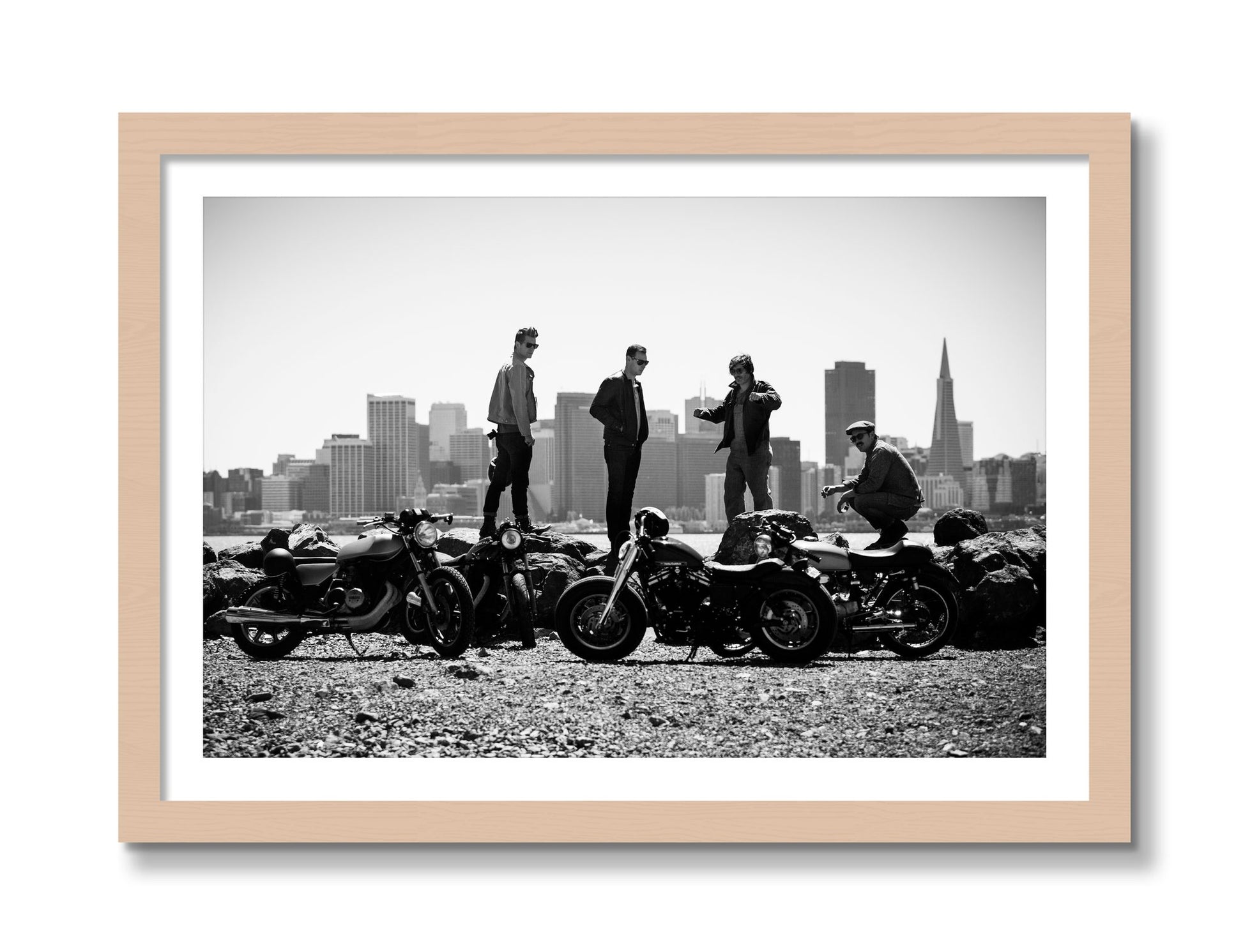 Framed photograph of The Love For Riding by Dylan Ozanich, Maple frame, Borders