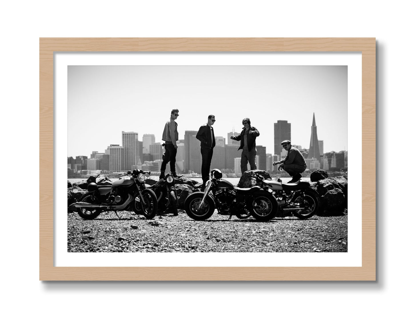 Framed photograph of The Love For Riding by Dylan Ozanich, Oak frame, Borders