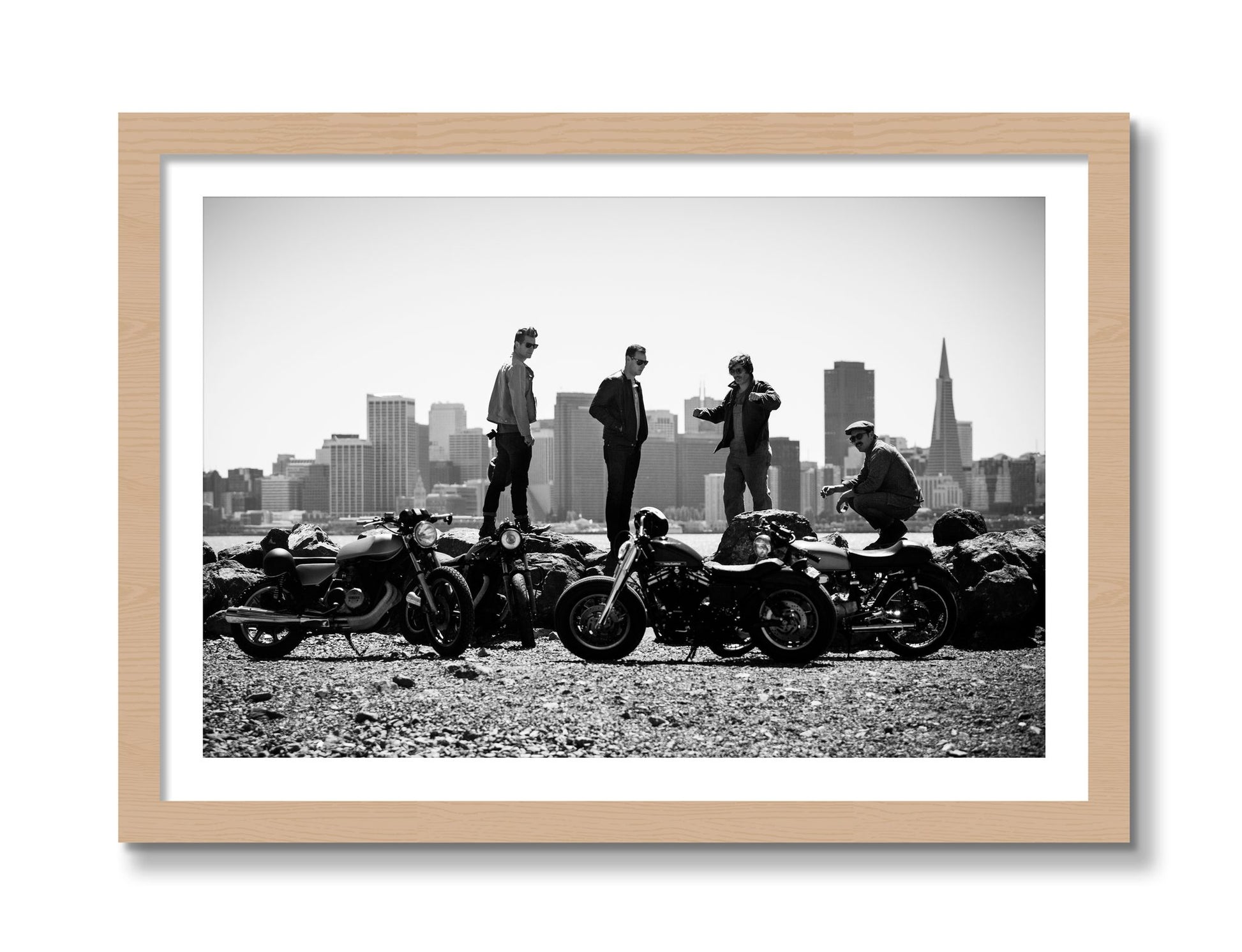 Framed photograph of The Love For Riding by Dylan Ozanich, Oak frame, Borders