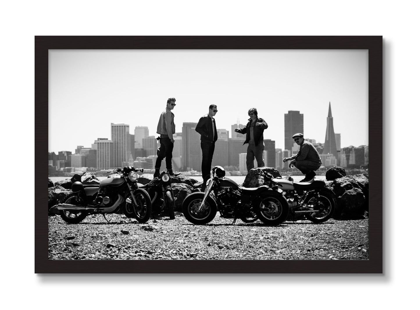 Framed photograph of The Love For Riding by Dylan Ozanich, Black Walnut frame, Full Bleed