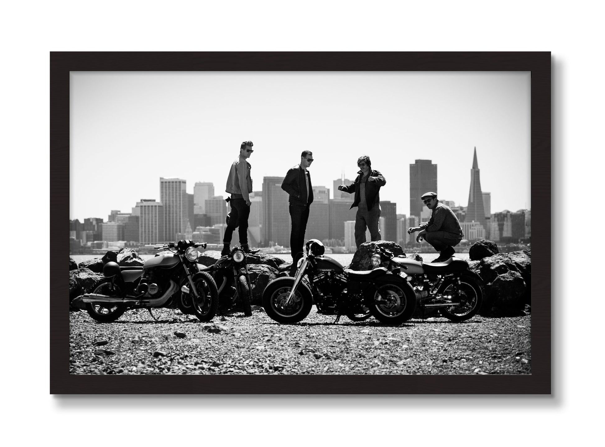 Framed photograph of The Love For Riding by Dylan Ozanich, Black Walnut frame, Full Bleed