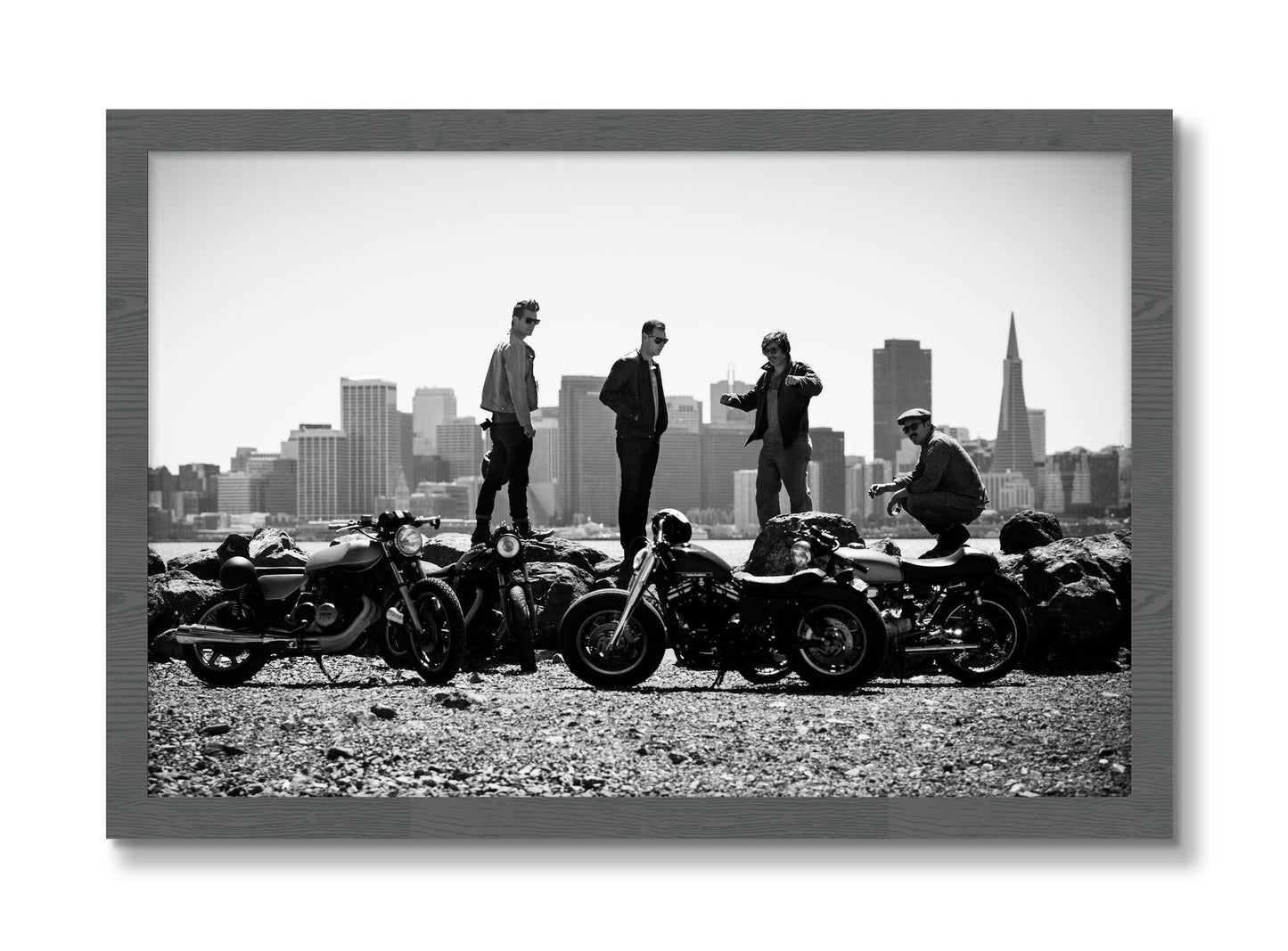 Framed photograph of The Love For Riding by Dylan Ozanich, Grey frame, Full Bleed