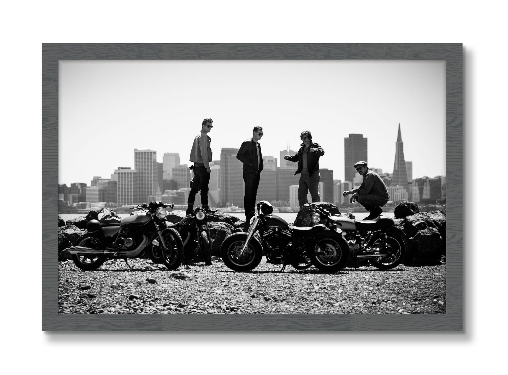 Framed photograph of The Love For Riding by Dylan Ozanich, Grey frame, Full Bleed