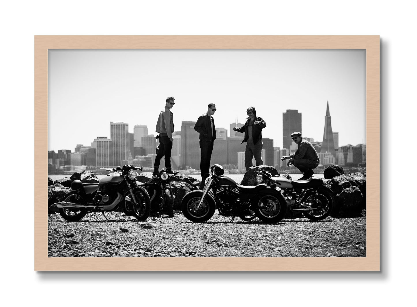 Framed photograph of The Love For Riding by Dylan Ozanich, Maple frame, Full Bleed