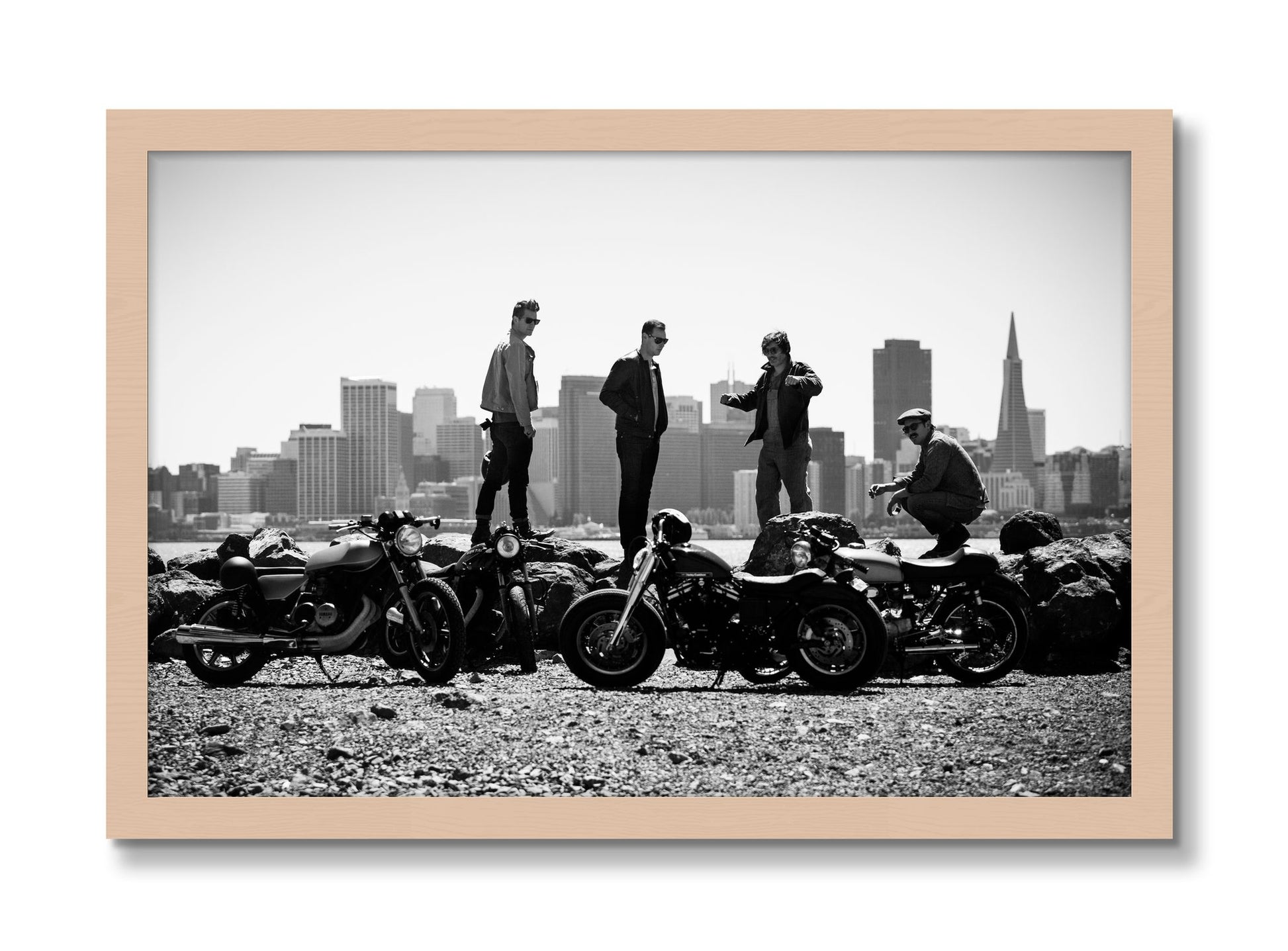 Framed photograph of The Love For Riding by Dylan Ozanich, Maple frame, Full Bleed