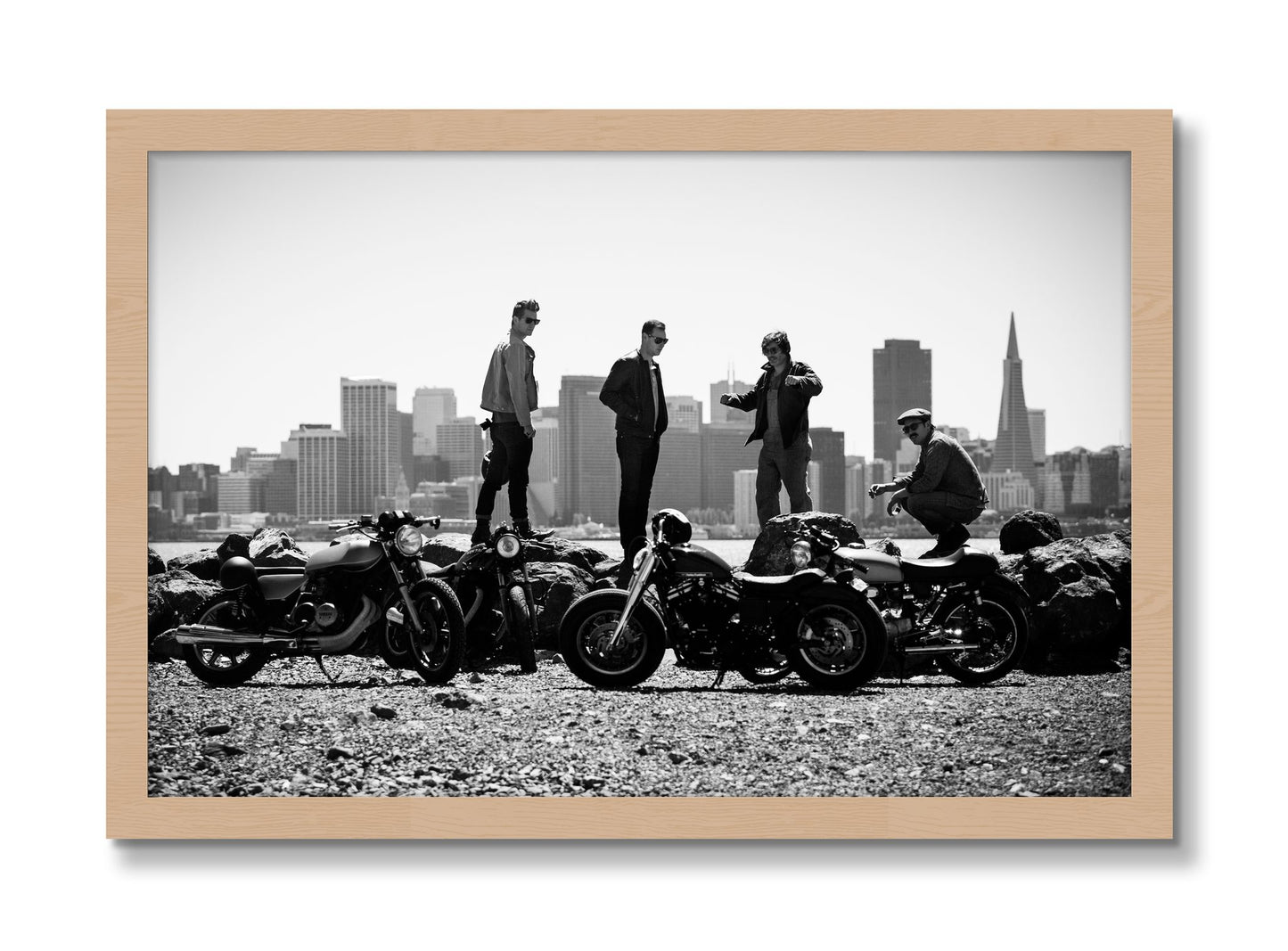 Framed photograph of The Love For Riding by Dylan Ozanich, Oak frame, Full Bleed