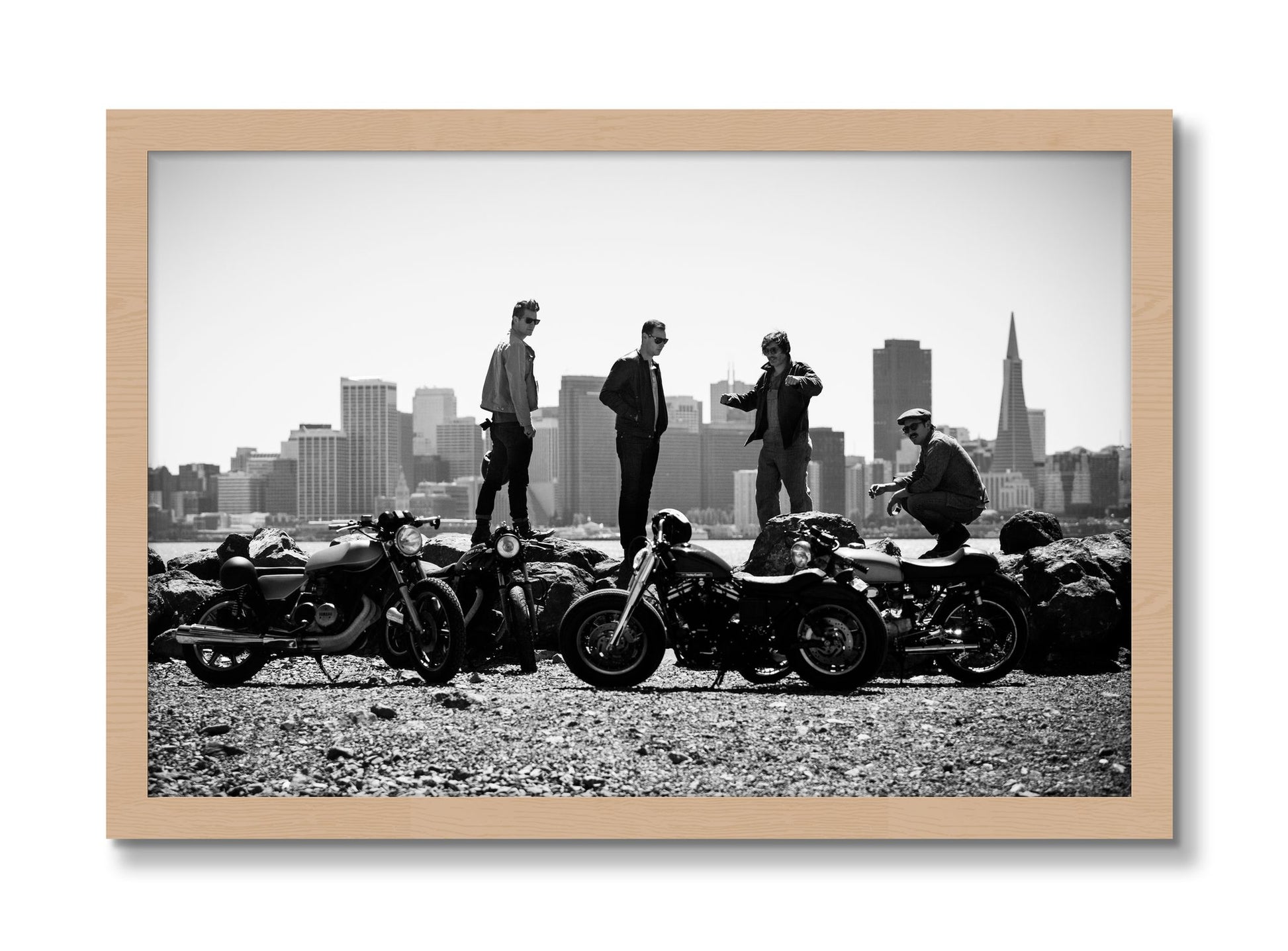 Framed photograph of The Love For Riding by Dylan Ozanich, Oak frame, Full Bleed