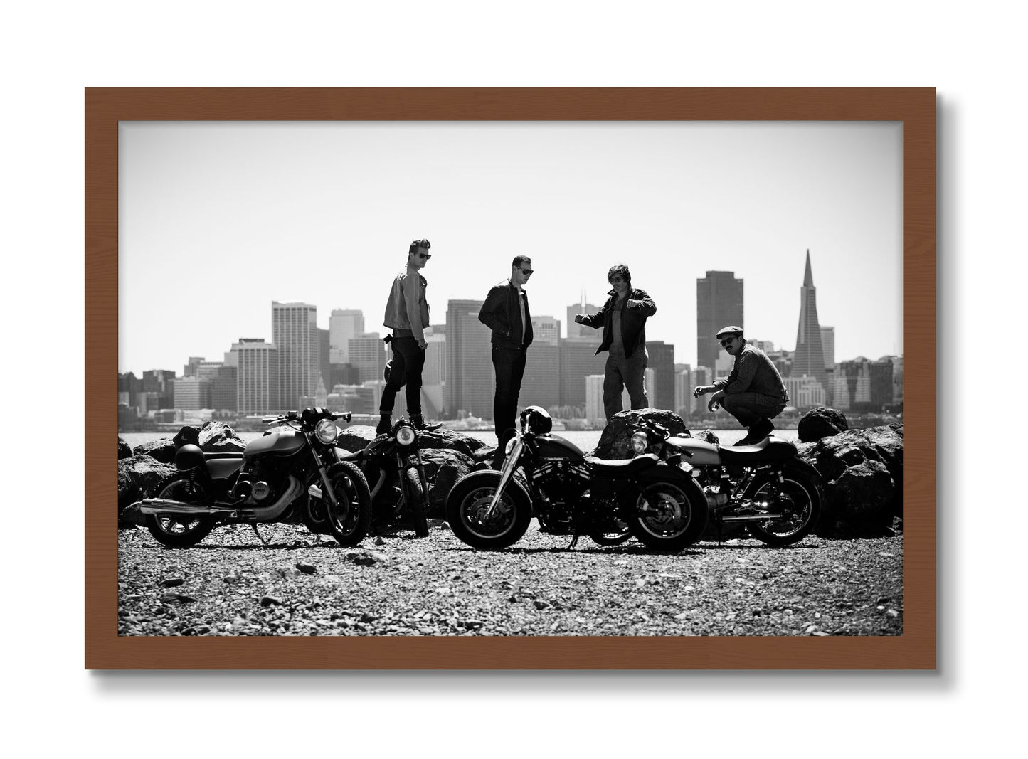 Framed photograph of The Love For Riding by Dylan Ozanich, Walnut frame, Full Bleed