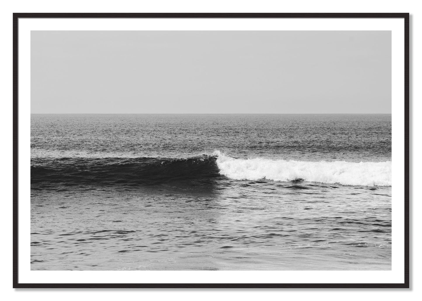 Framed photograph of The Wave by Dylan Ozanich, Black Walnut frame, Borders