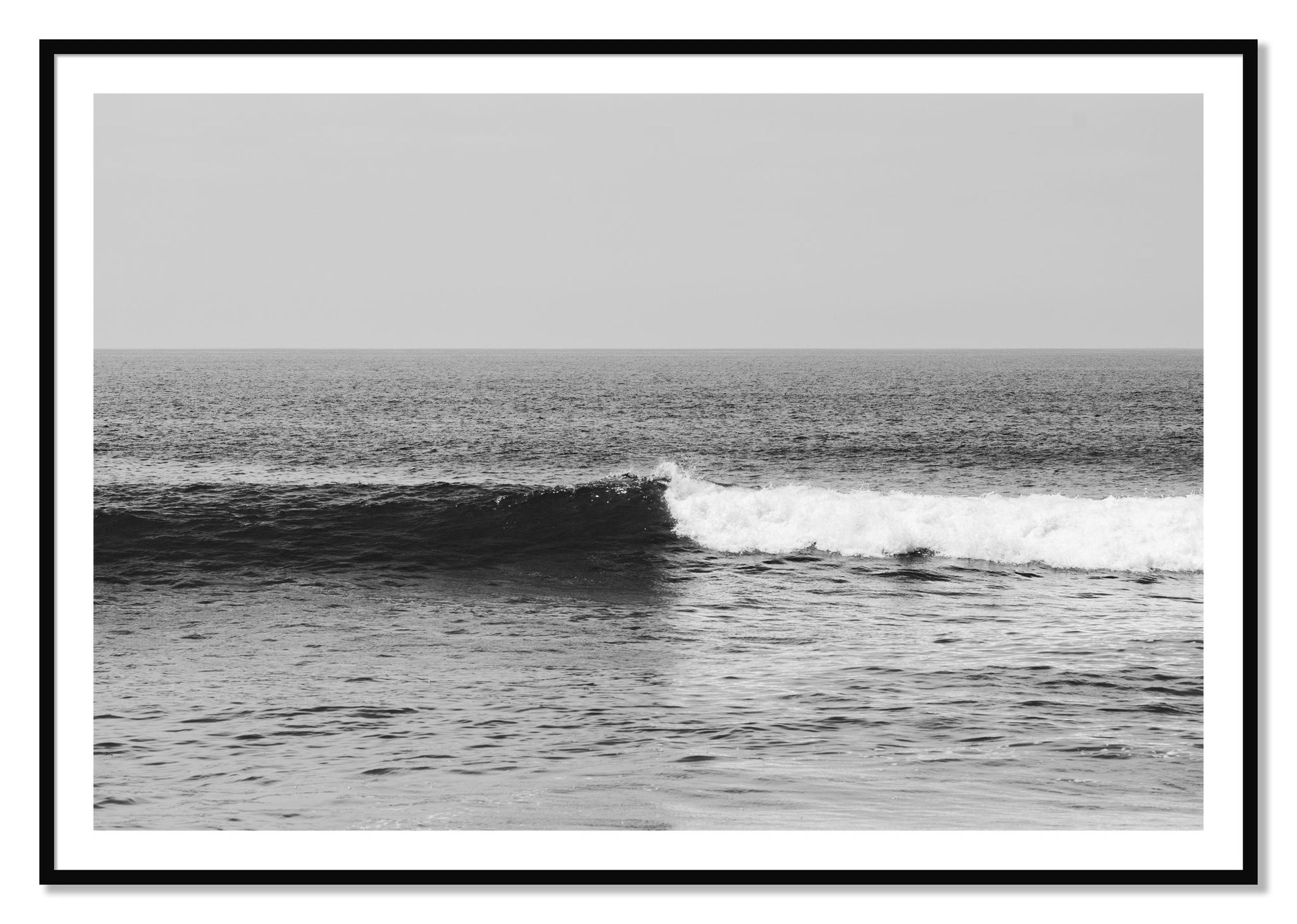 Framed photograph of The Wave by Dylan Ozanich, Black frame, Borders