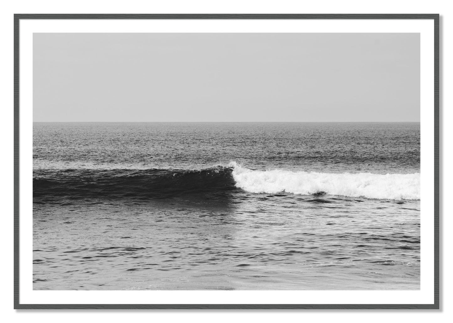 Framed photograph of The Wave by Dylan Ozanich, Grey frame, Borders
