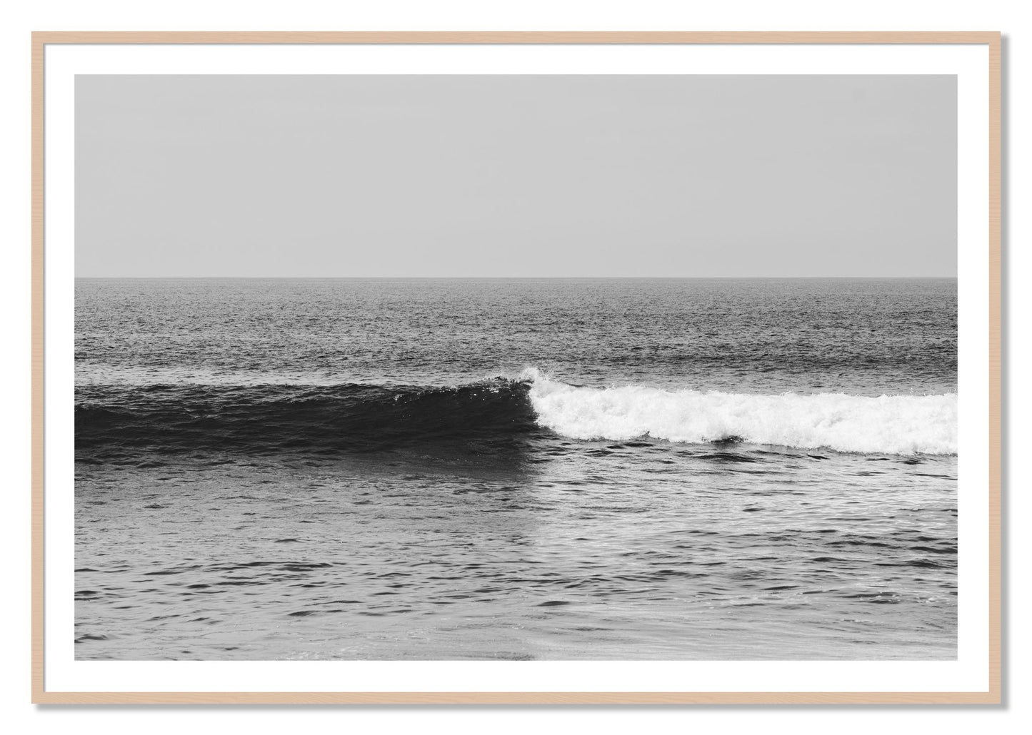 Framed photograph of The Wave by Dylan Ozanich, Maple frame, Borders