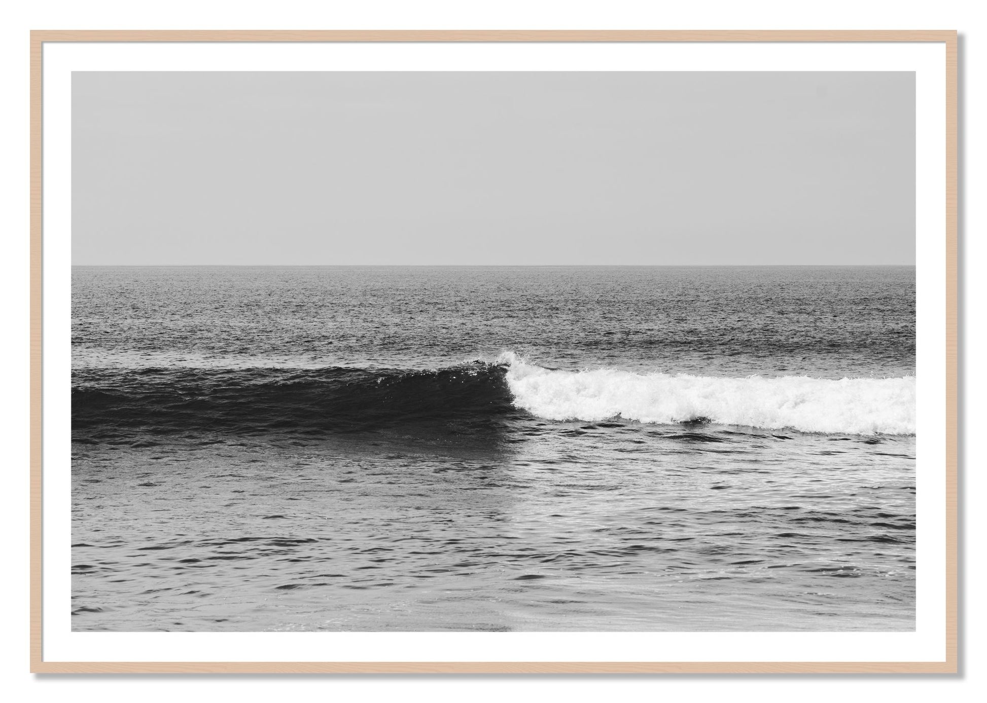 Framed photograph of The Wave by Dylan Ozanich, Maple frame, Borders