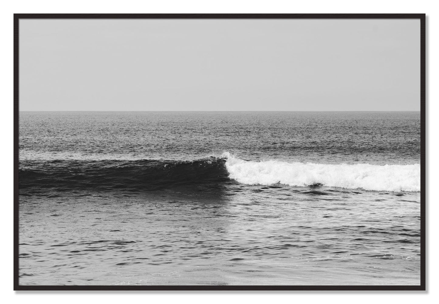Framed photograph of The Wave by Dylan Ozanich, Black Walnut frame, Full Bleed