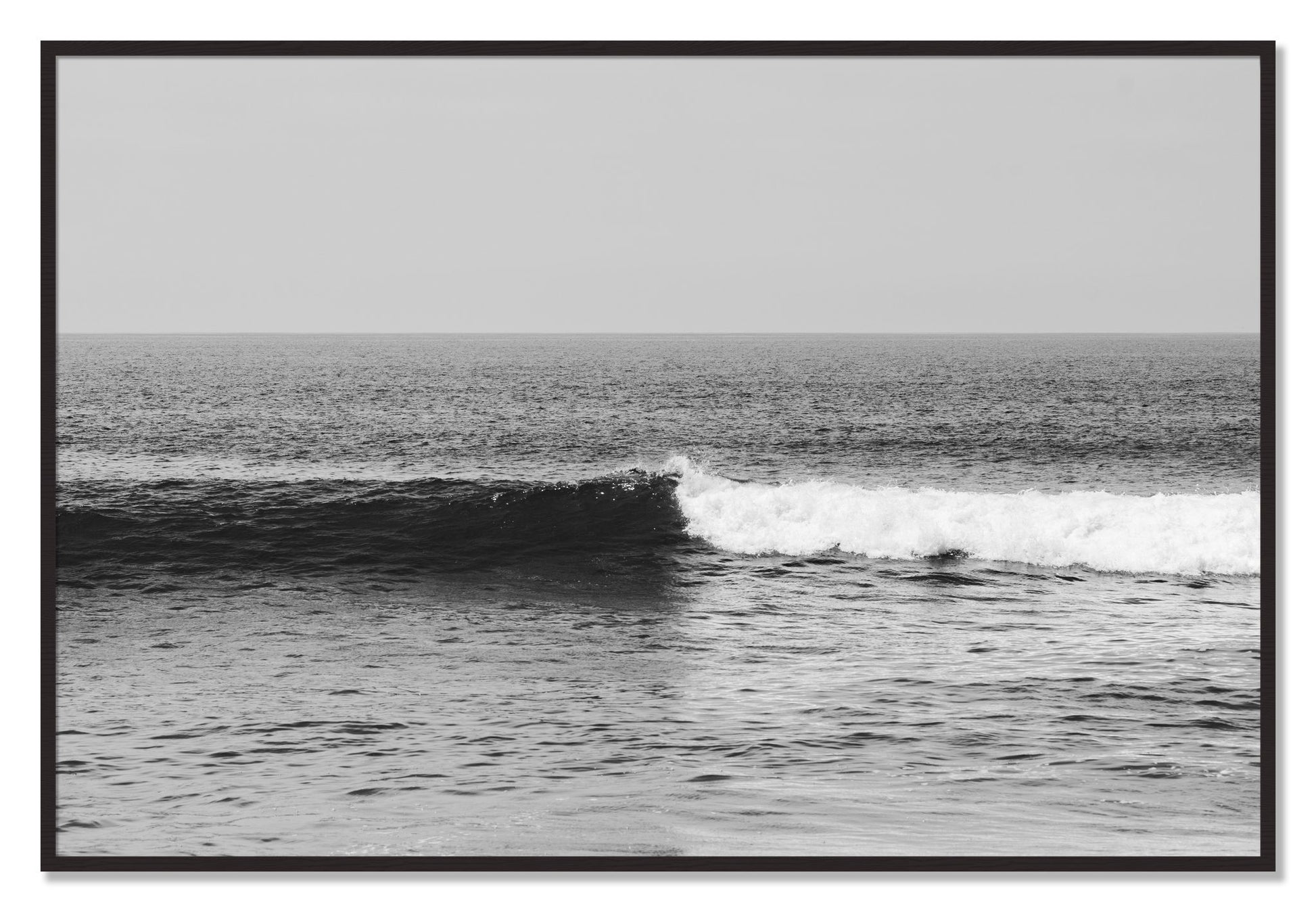 Framed photograph of The Wave by Dylan Ozanich, Black Walnut frame, Full Bleed