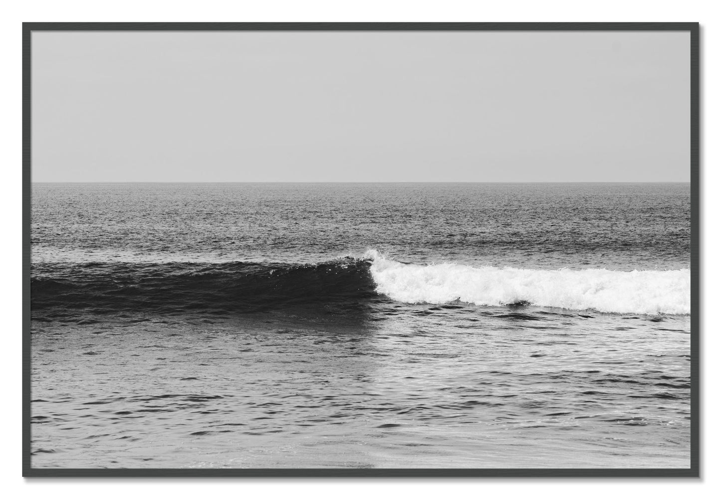 Framed photograph of The Wave by Dylan Ozanich, Grey frame, Full Bleed
