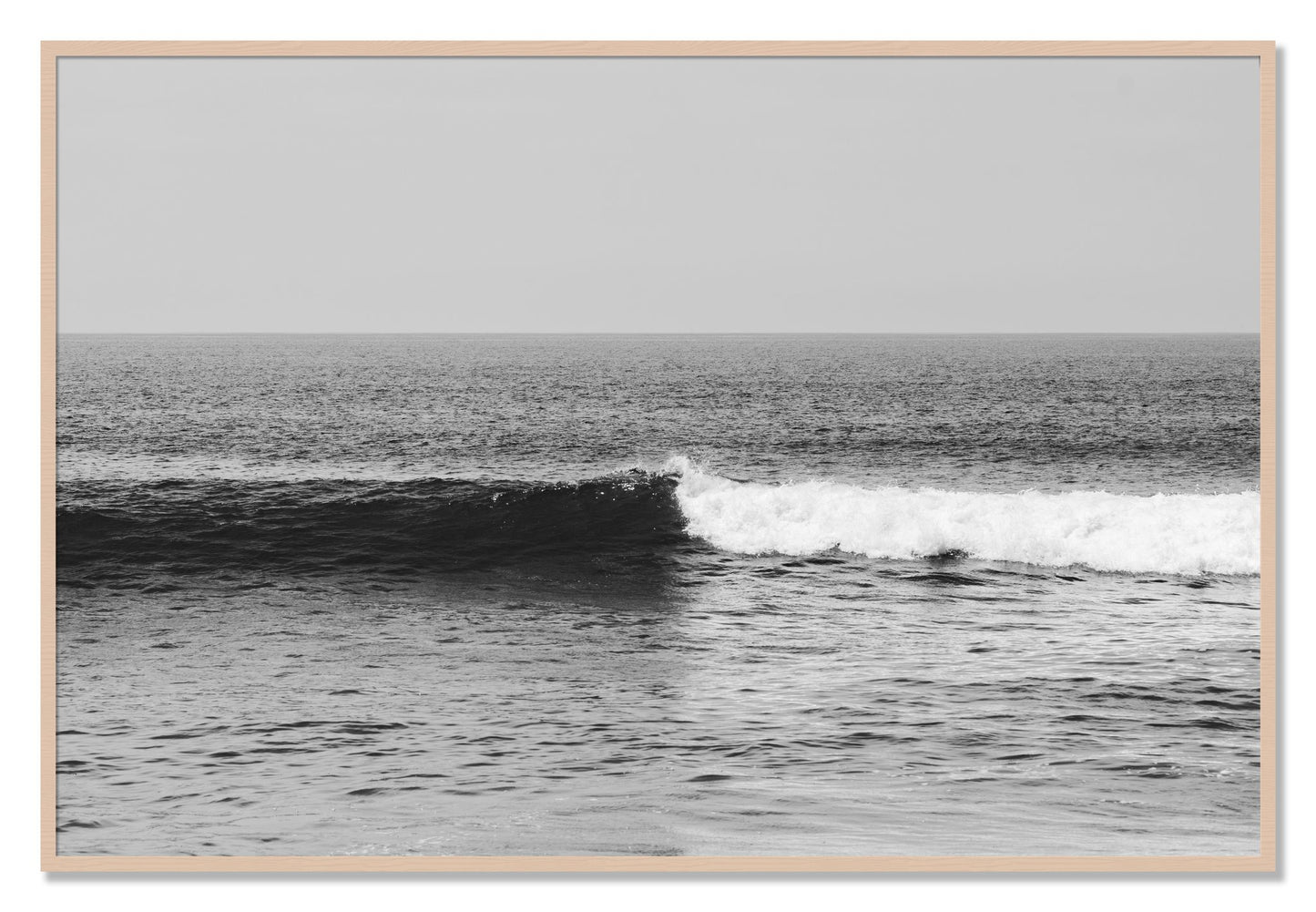 Framed photograph of The Wave by Dylan Ozanich, Maple frame, Full Bleed