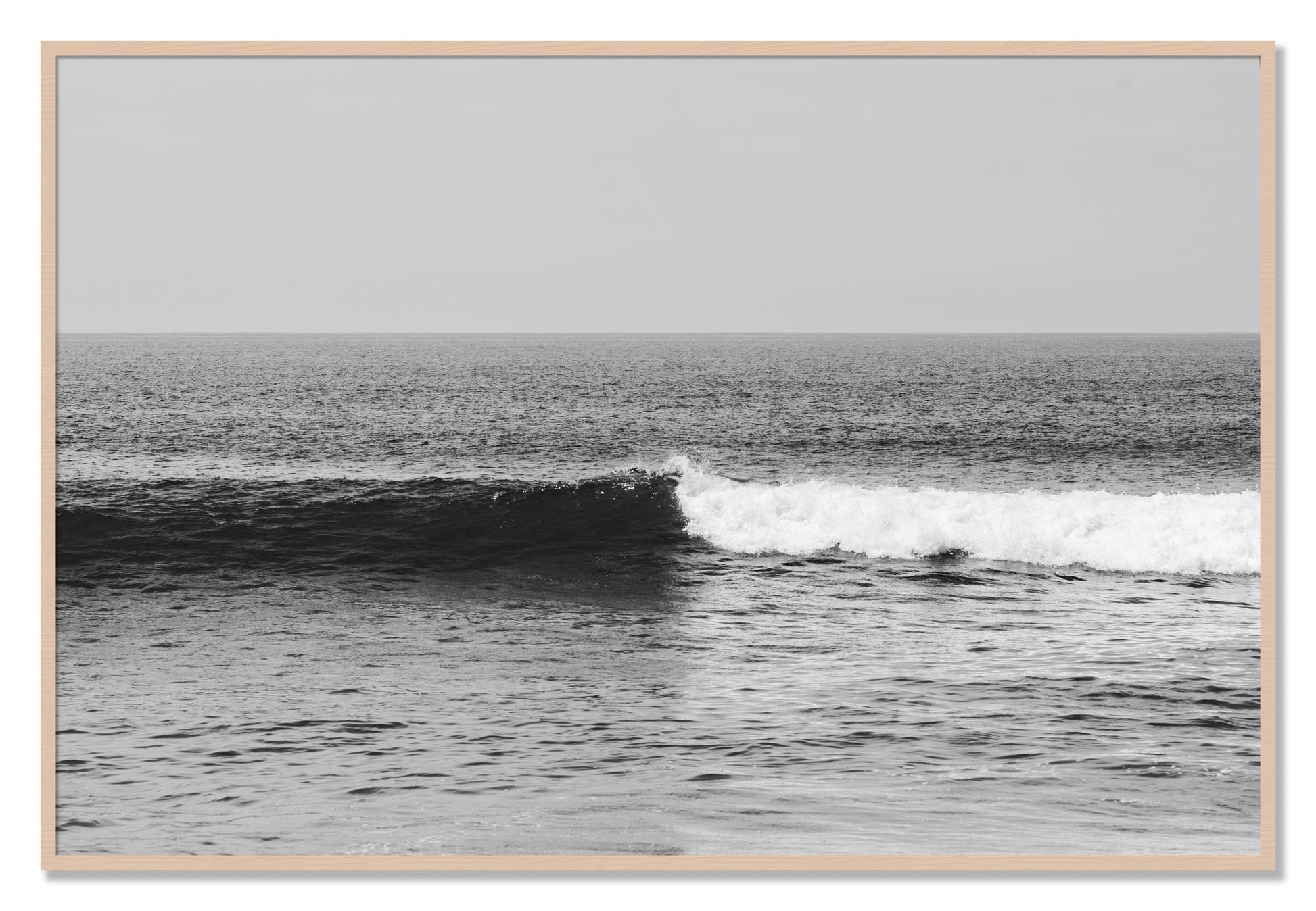 Framed photograph of The Wave by Dylan Ozanich, Maple frame, Full Bleed