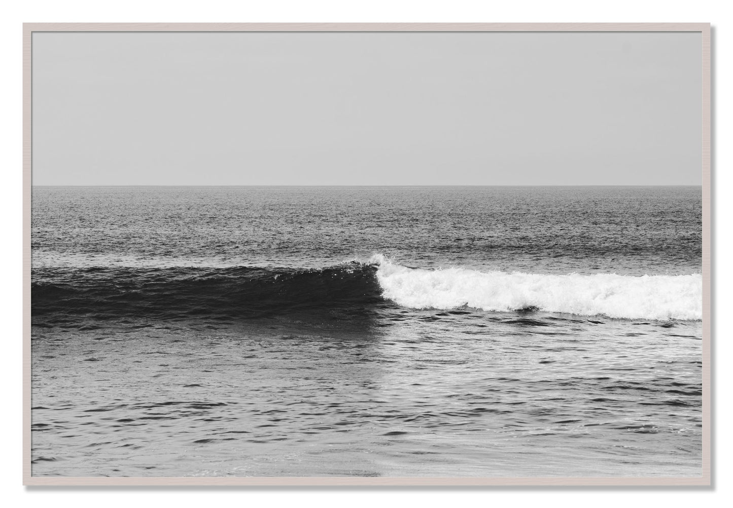 Framed photograph of The Wave by Dylan Ozanich, White Maple frame, Full Bleed