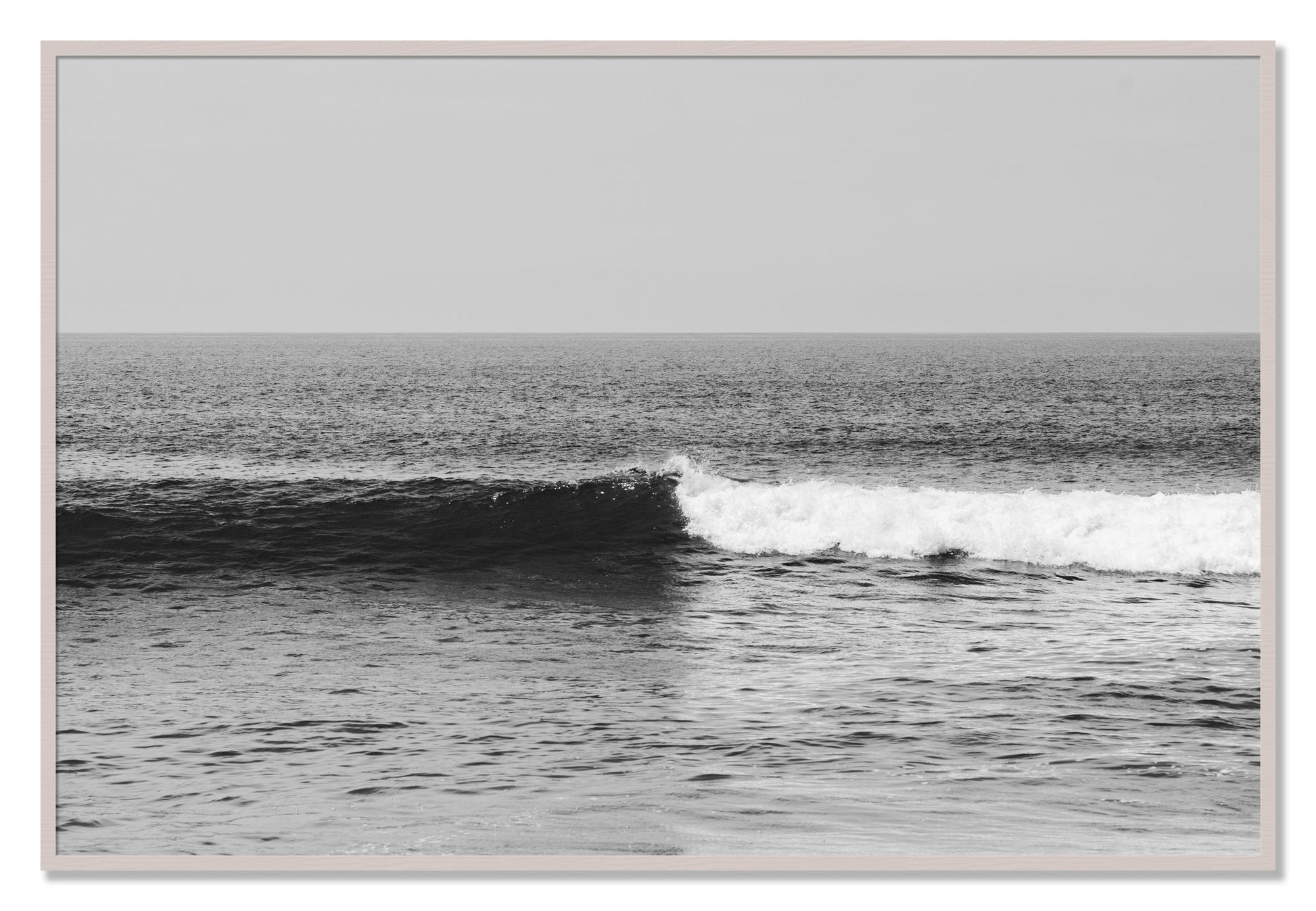 Framed photograph of The Wave by Dylan Ozanich, White Maple frame, Full Bleed