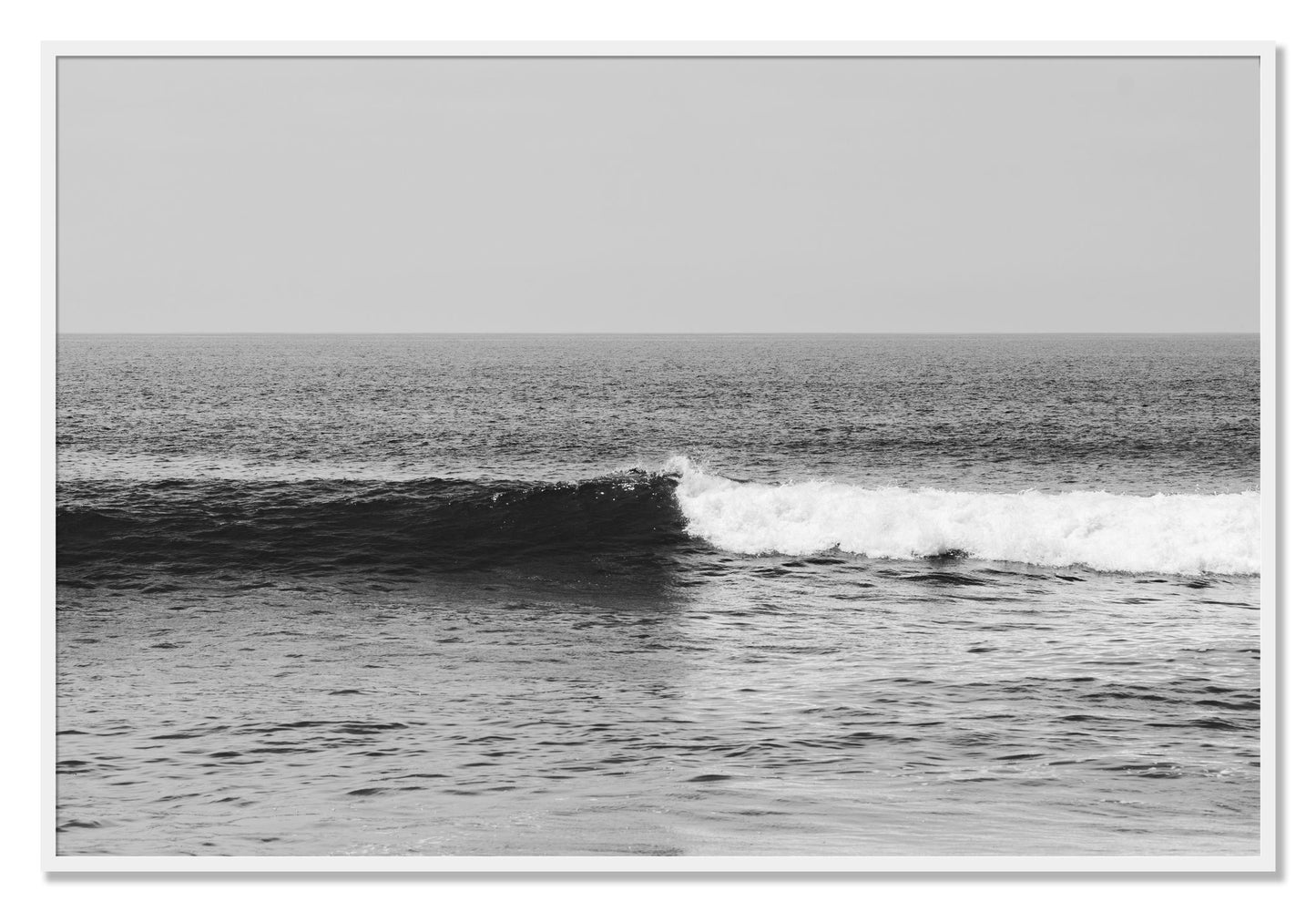 Framed photograph of The Wave by Dylan Ozanich, White frame, Full Bleed