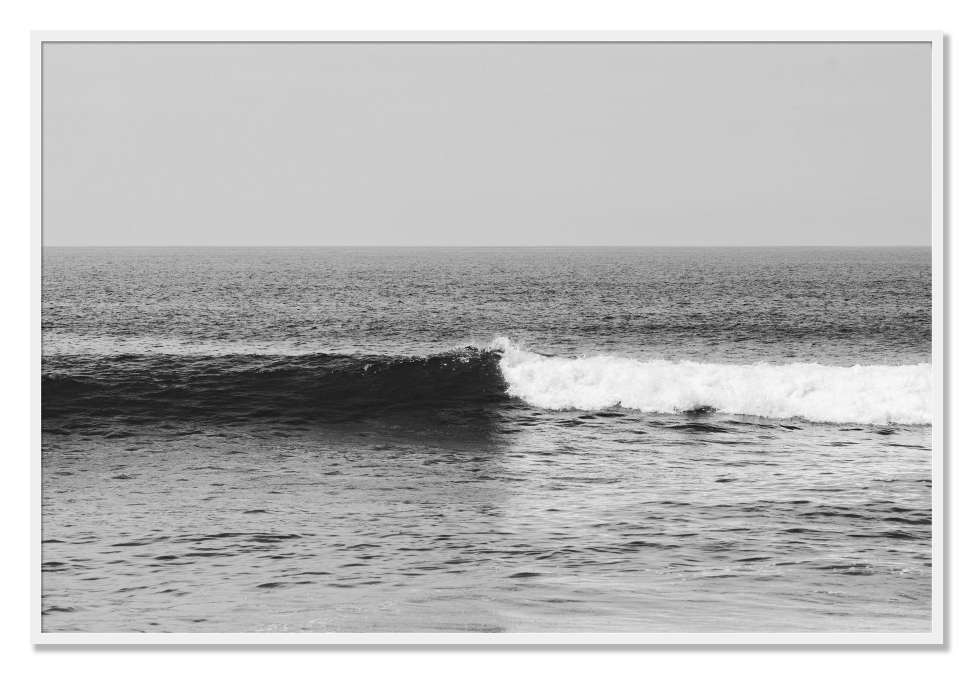 Framed photograph of The Wave by Dylan Ozanich, White frame, Full Bleed