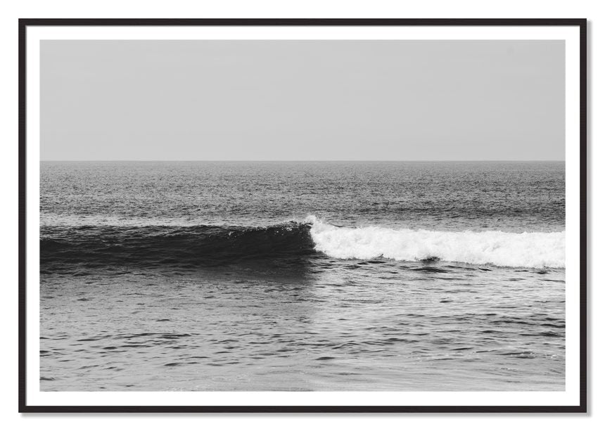 Framed photograph of The Wave by Dylan Ozanich, Black Walnut frame, Borders