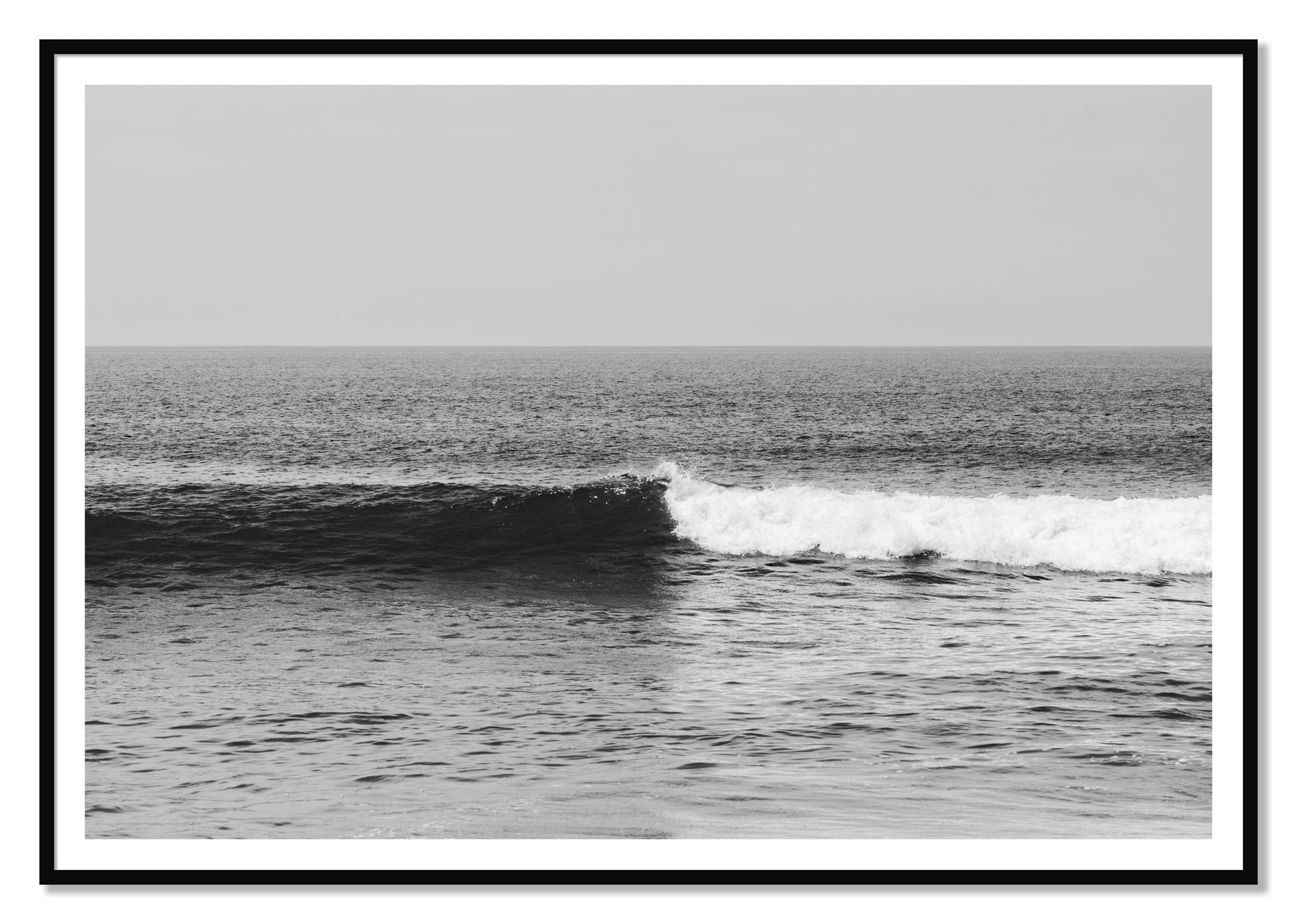 Framed photograph of The Wave by Dylan Ozanich, Black frame, Borders