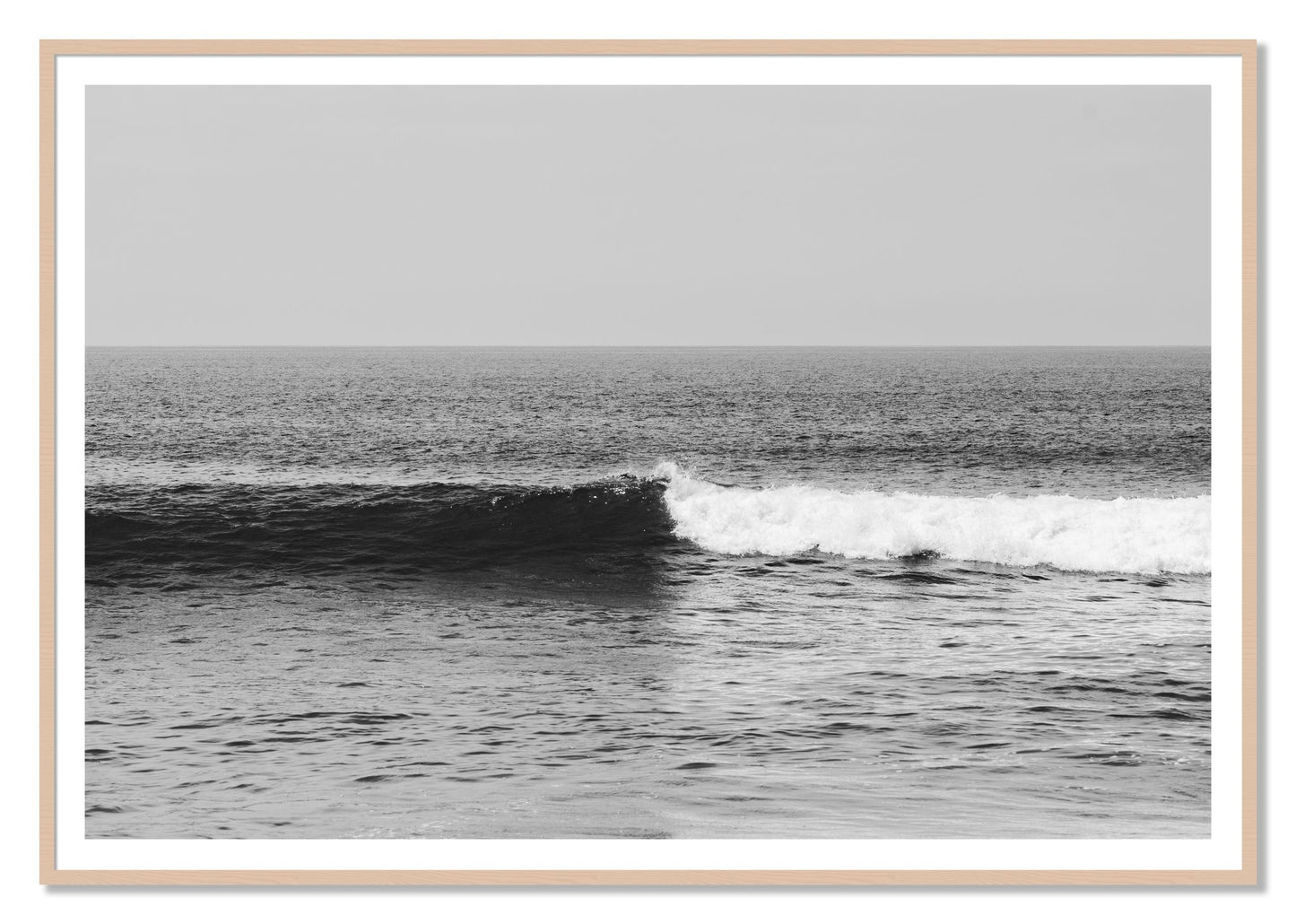 Framed photograph of The Wave by Dylan Ozanich, Maple frame, Borders
