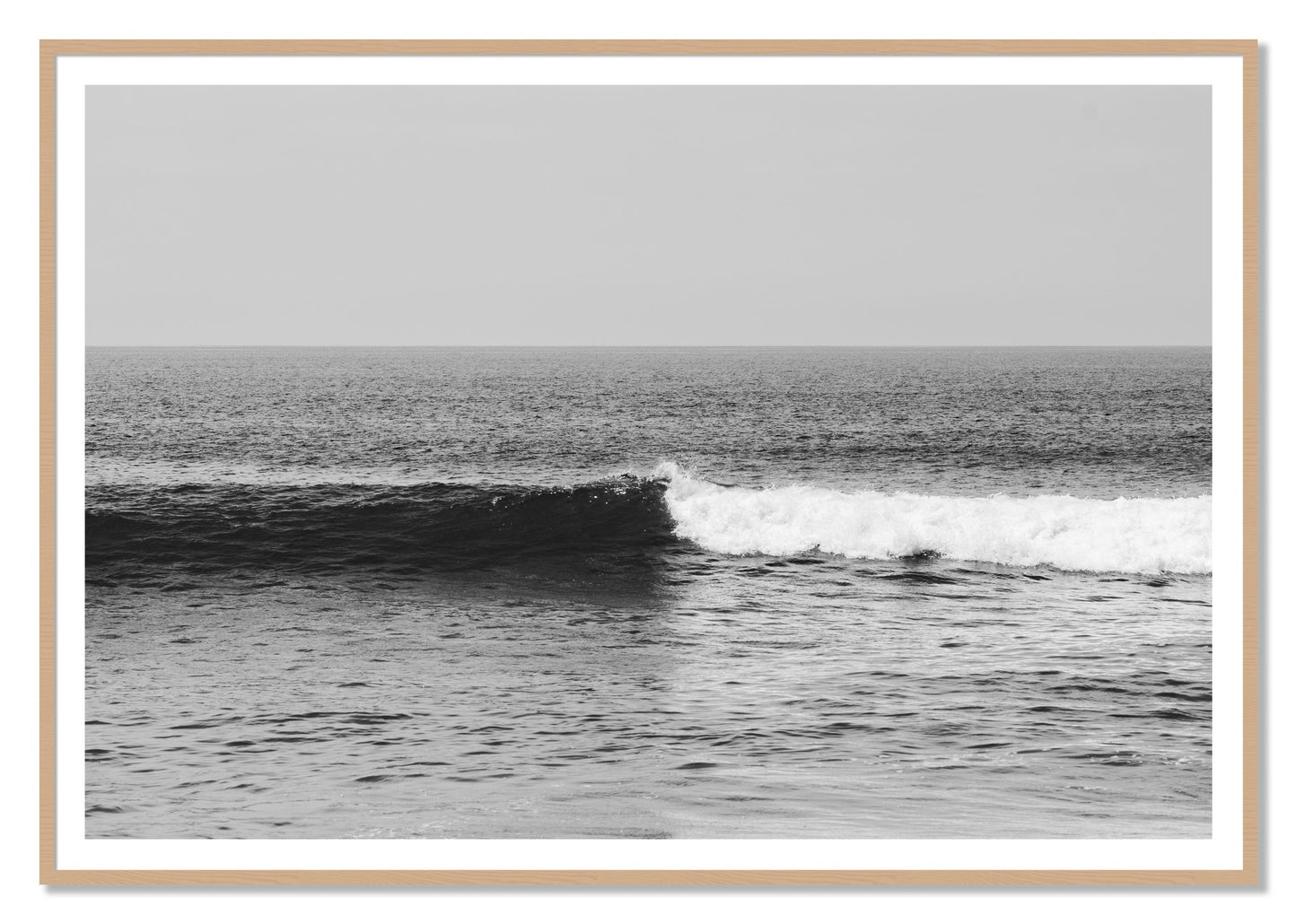 Framed photograph of The Wave by Dylan Ozanich, Oak frame, Borders