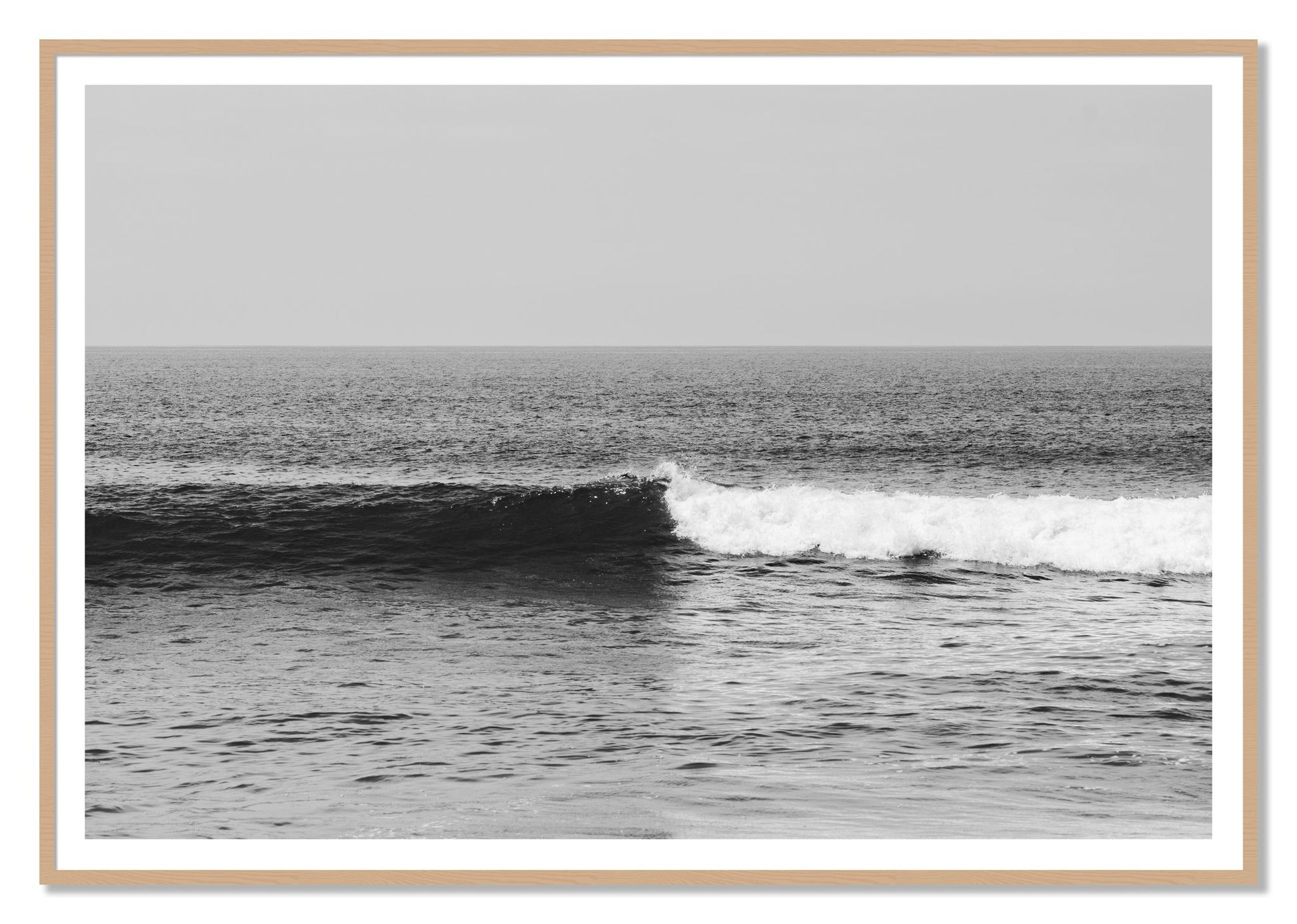 Framed photograph of The Wave by Dylan Ozanich, Oak frame, Borders