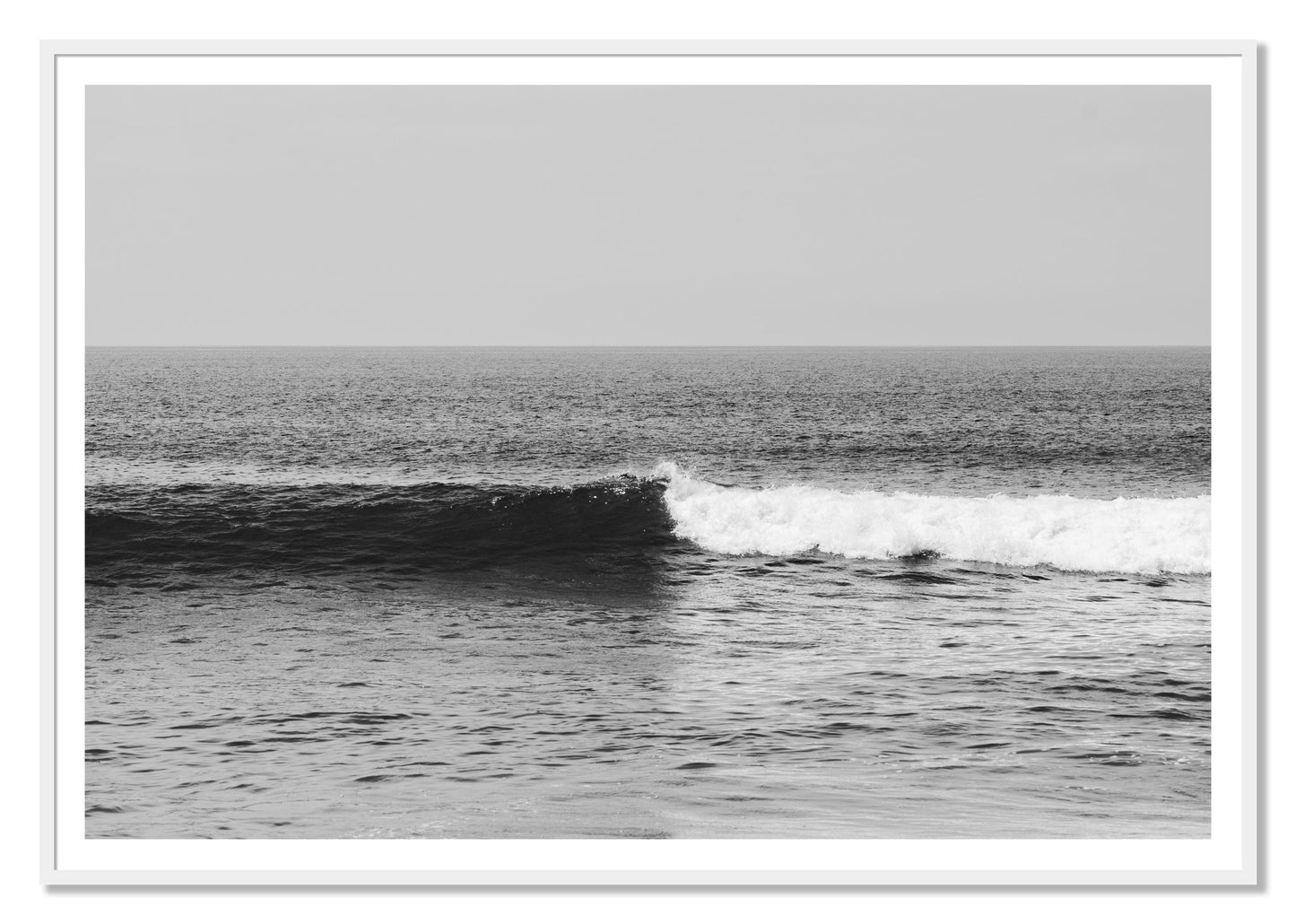 Framed photograph of The Wave by Dylan Ozanich, White frame, Borders