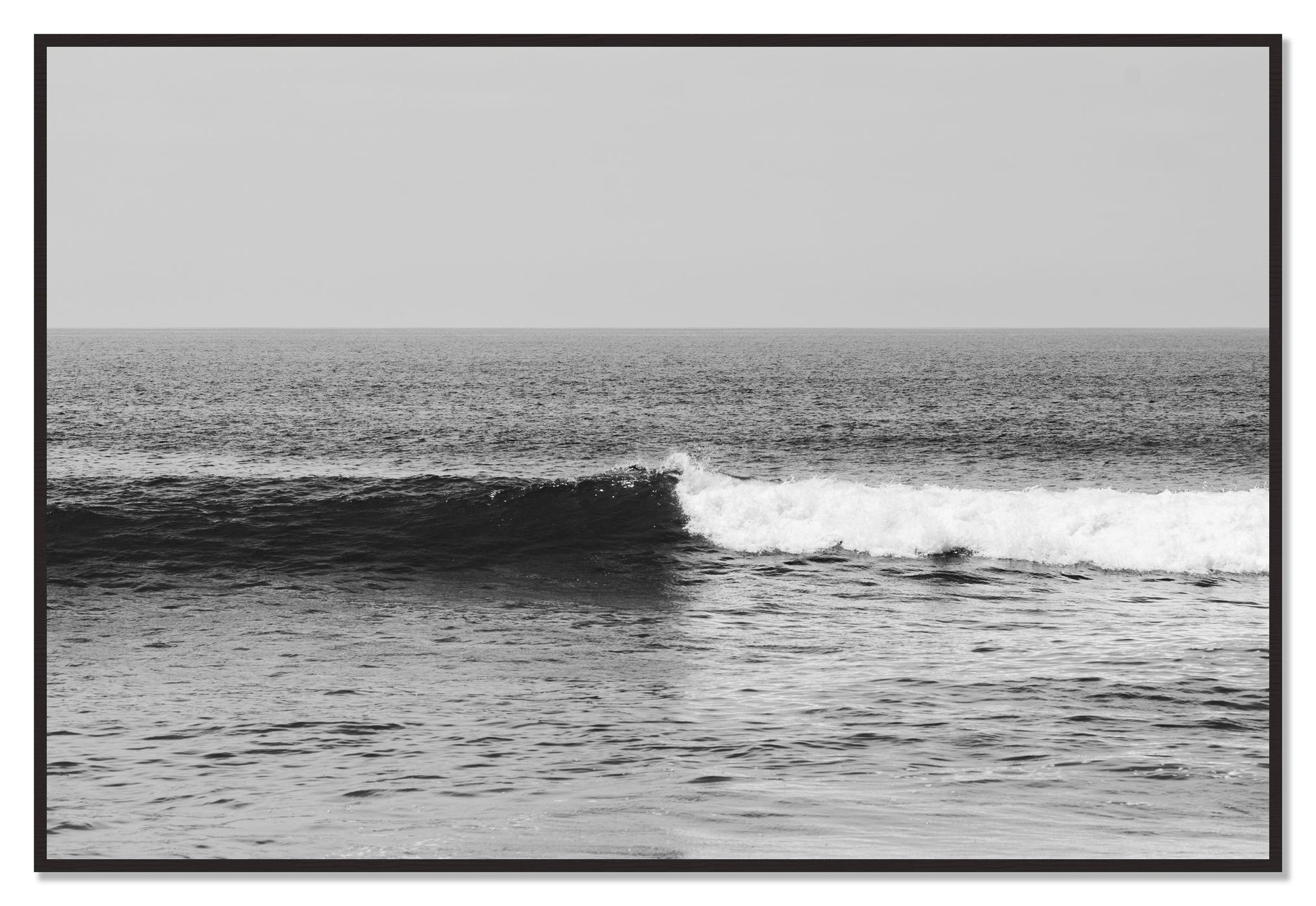 Framed photograph of The Wave by Dylan Ozanich, Black Walnut frame, Full Bleed